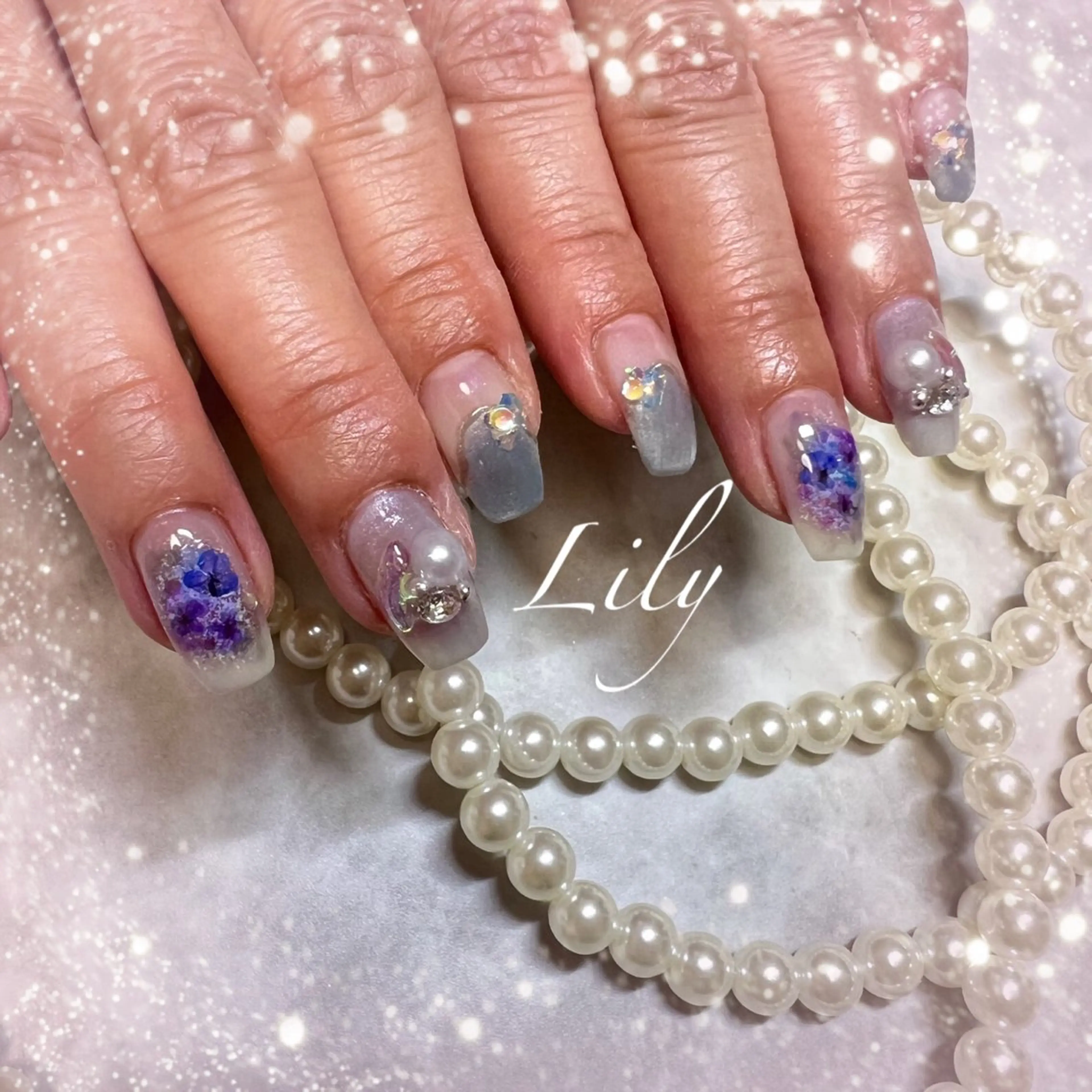ネイル ハンドネイル Lily*nail 🌻Mii🌻のネイルデザイン
