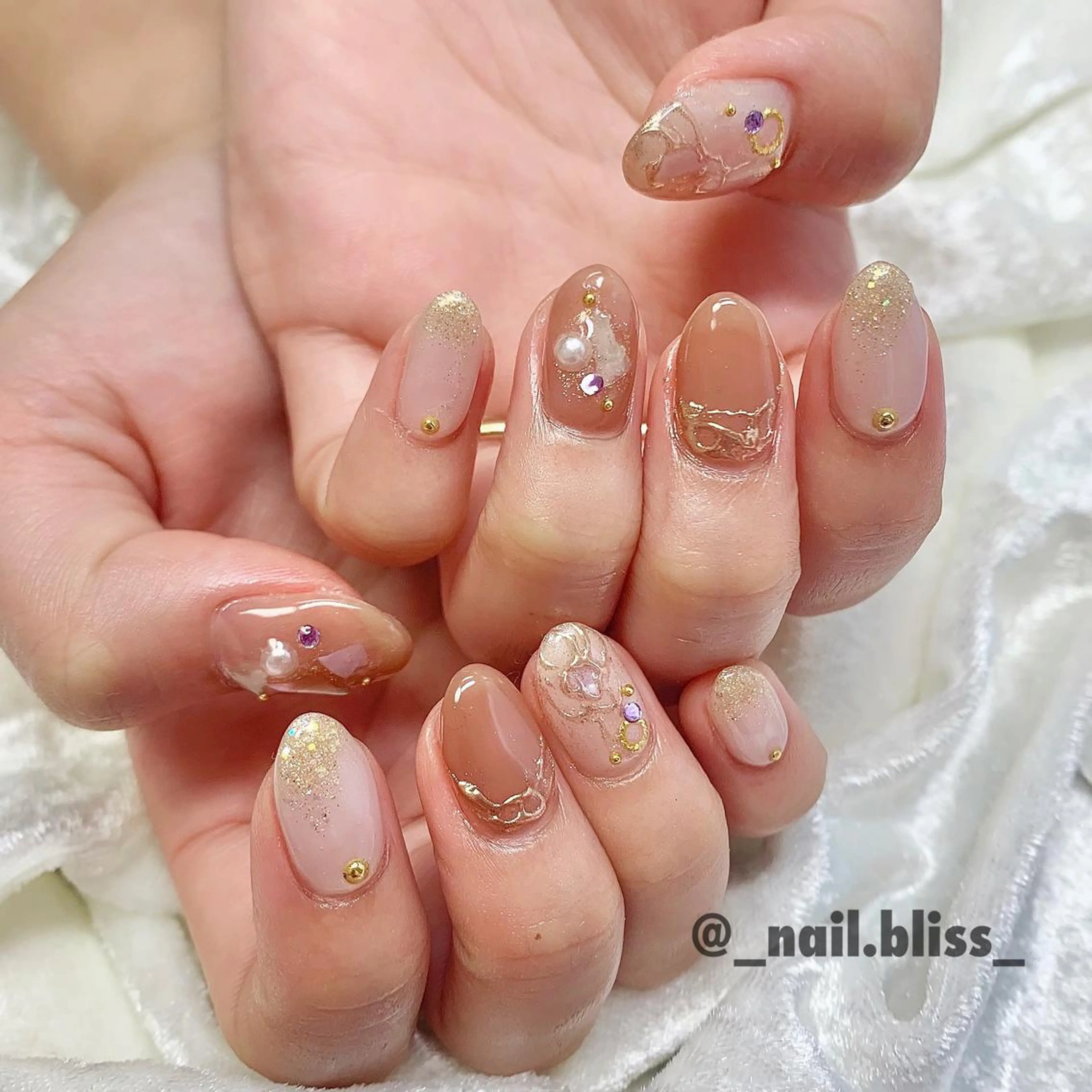 ネイル ブラウン NAIL BLISSのネイルデザイン