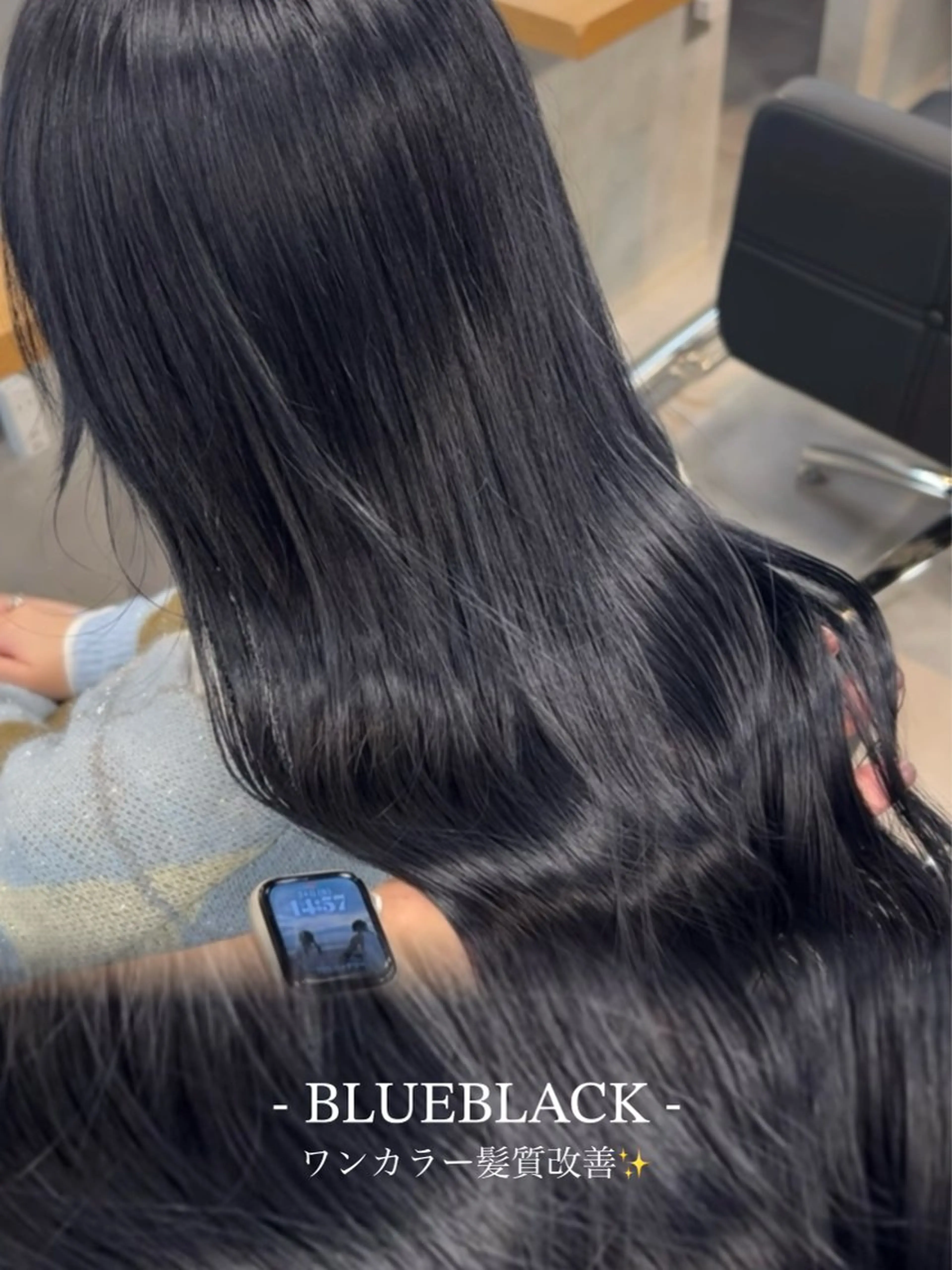 ロング カラー ヘアカラー ヘアセット 透明感グレージュ/ YUNAのヘアスタイル