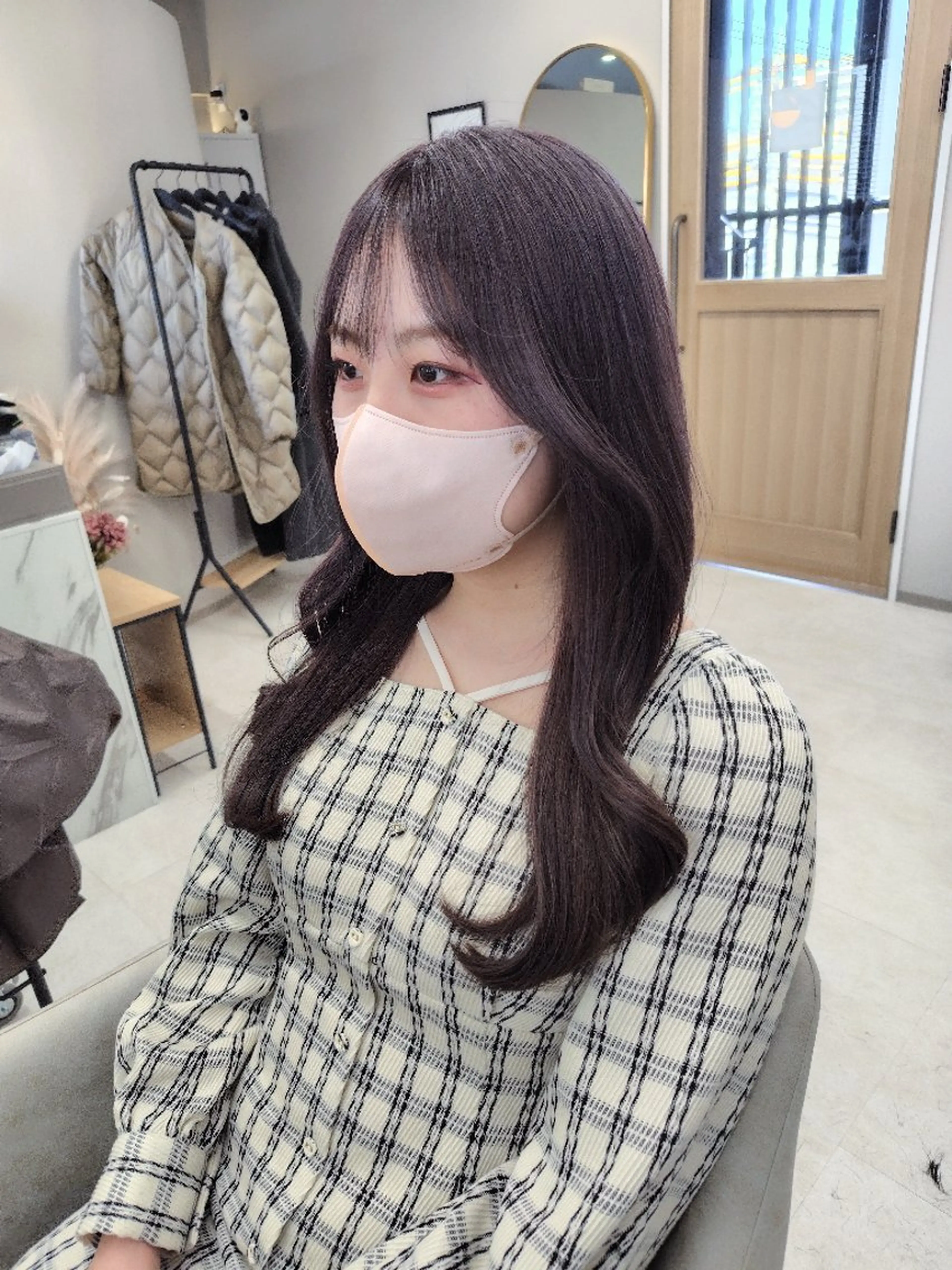 ロング カラー ブリーチ ダブルカラー グレージュ ラベンダーカラー ラベンダーグレージュ Cream HAIR&TREATMENT　クリーム　町田所属・-Cream- クリーム町田店のヘアスタイル