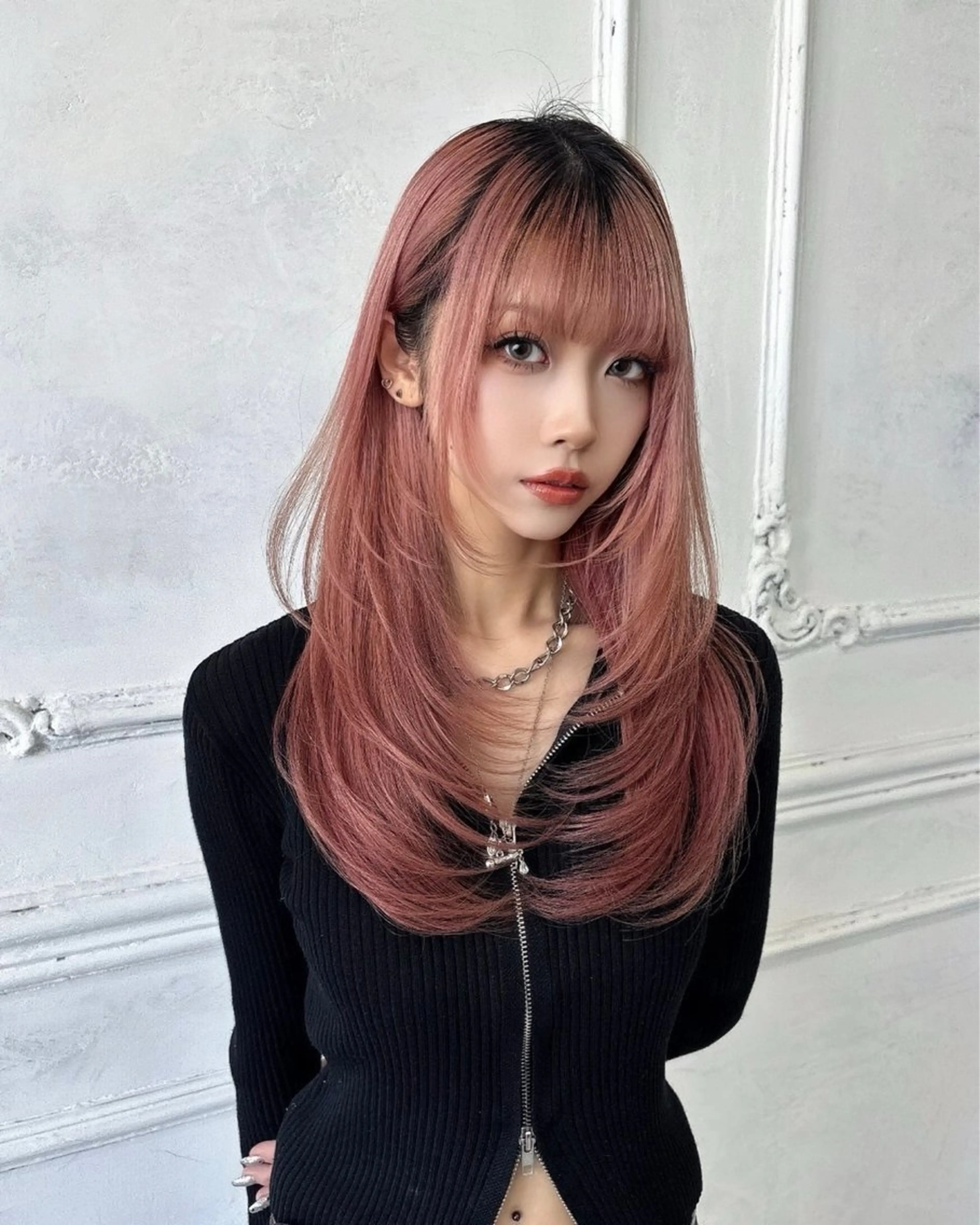 セミロング カラー Maison Halu YUKIのヘアスタイル
