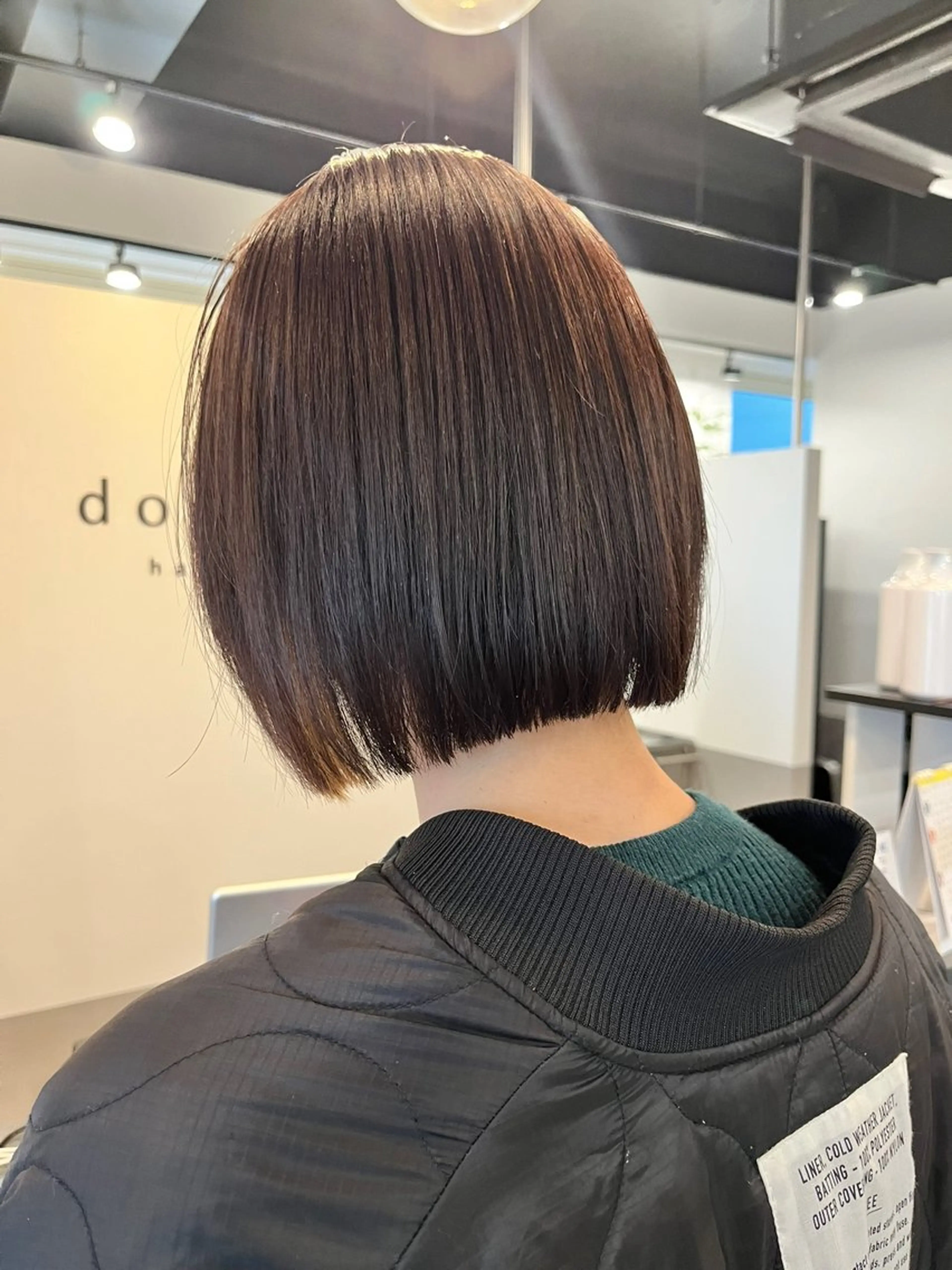 ミディアム パーマ ボブ カット 縮毛矯正 トリートメント dogstar小林諒 パーマ/レイヤーのヘアスタイル