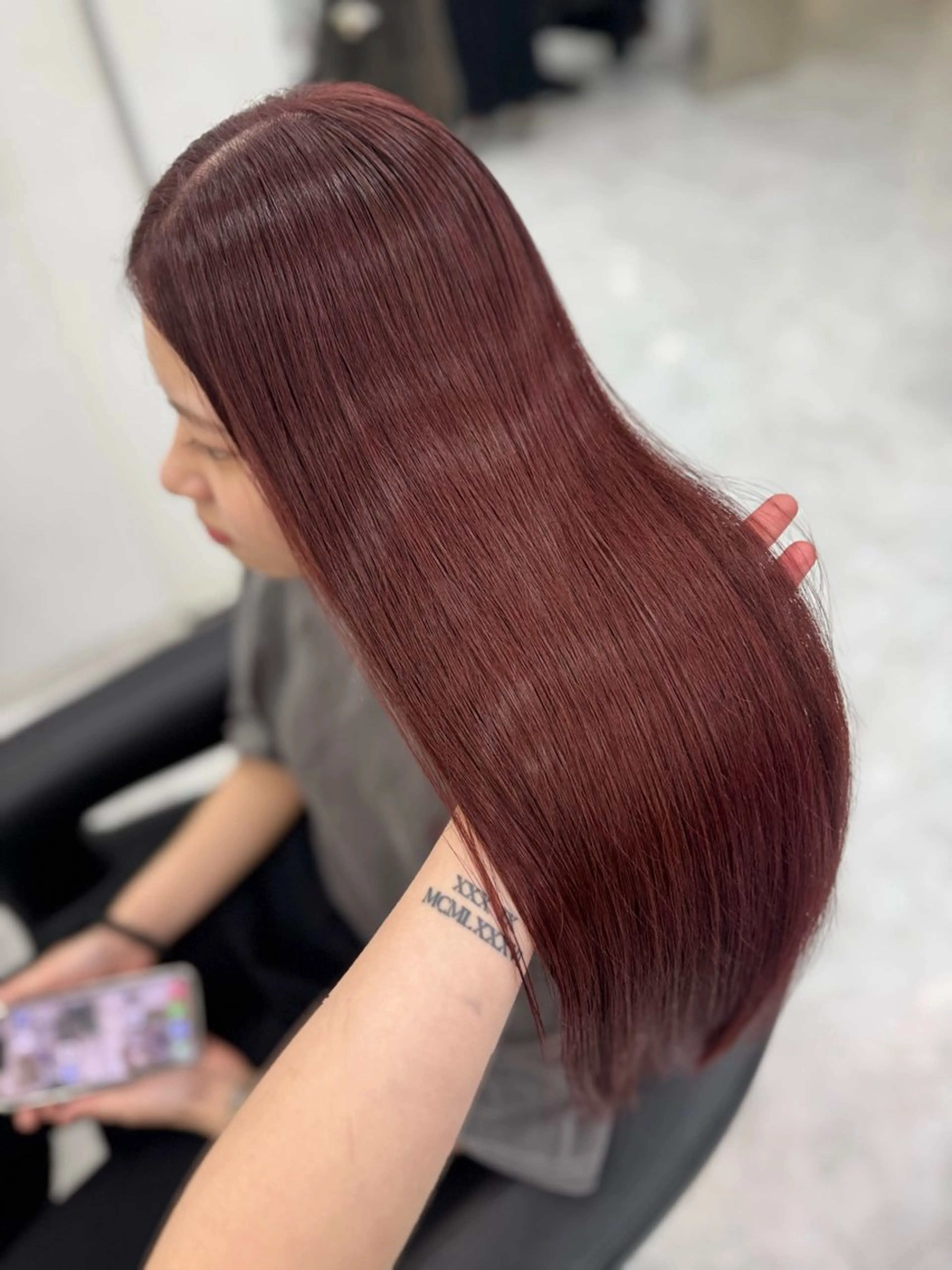 カラー ヘアカラー トリートメント ヘアセット 透明感うる艶カラー 🤍MANAMIのヘアスタイル