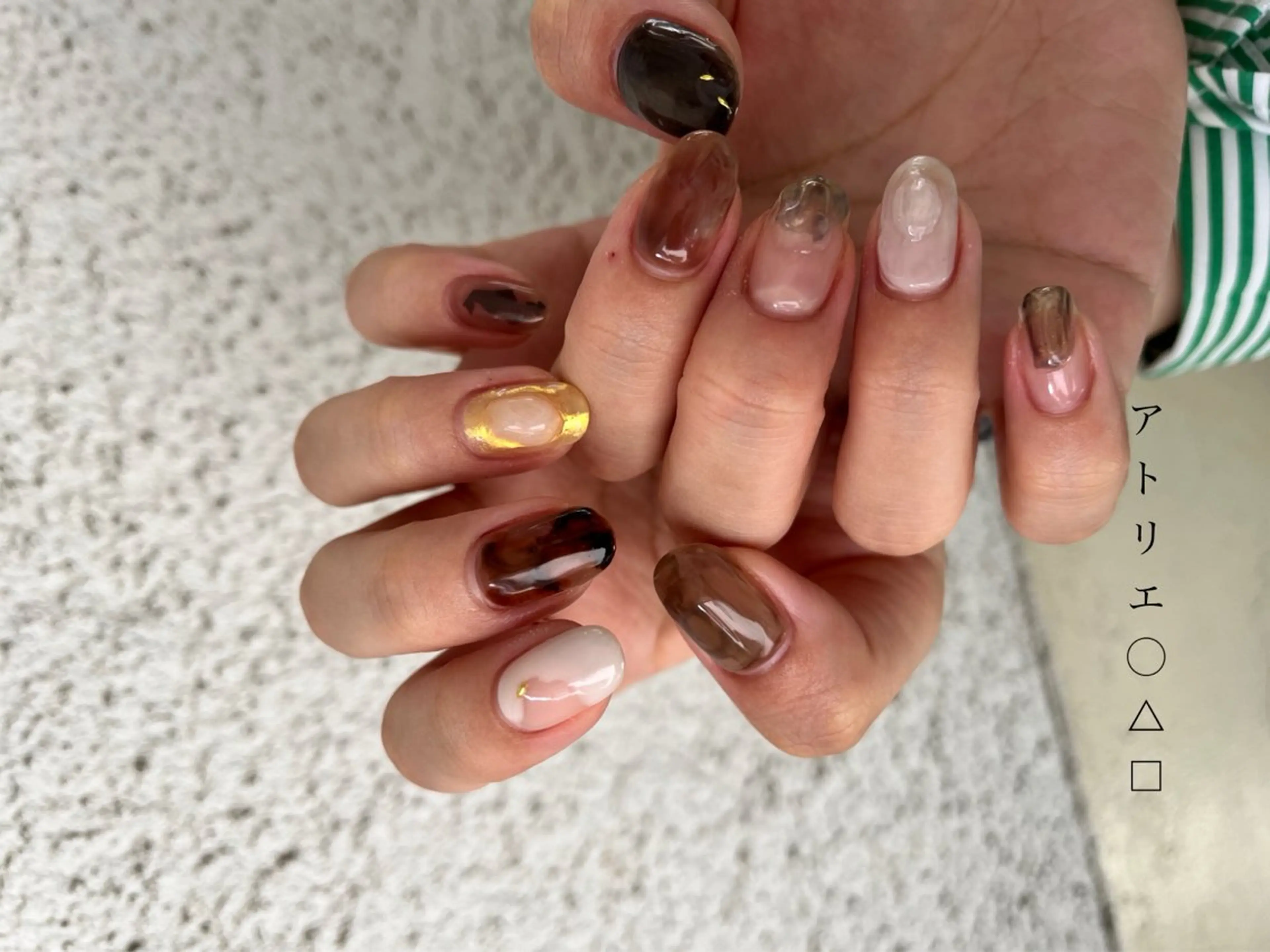 ネイル ハンドネイル アトリエ ○△□のネイルデザイン