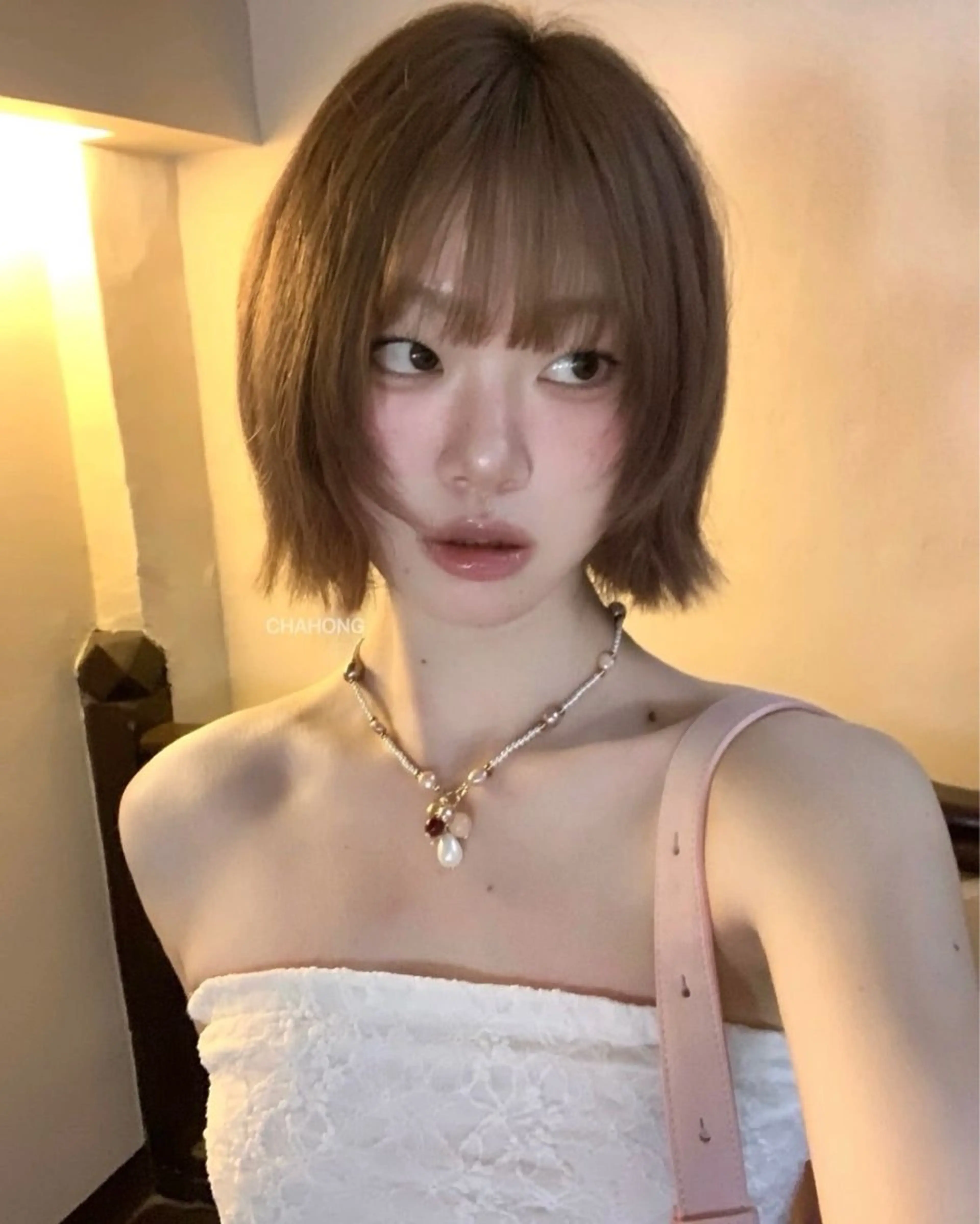 ショート riria/ボブ /透明感カラー🎀のヘアスタイル