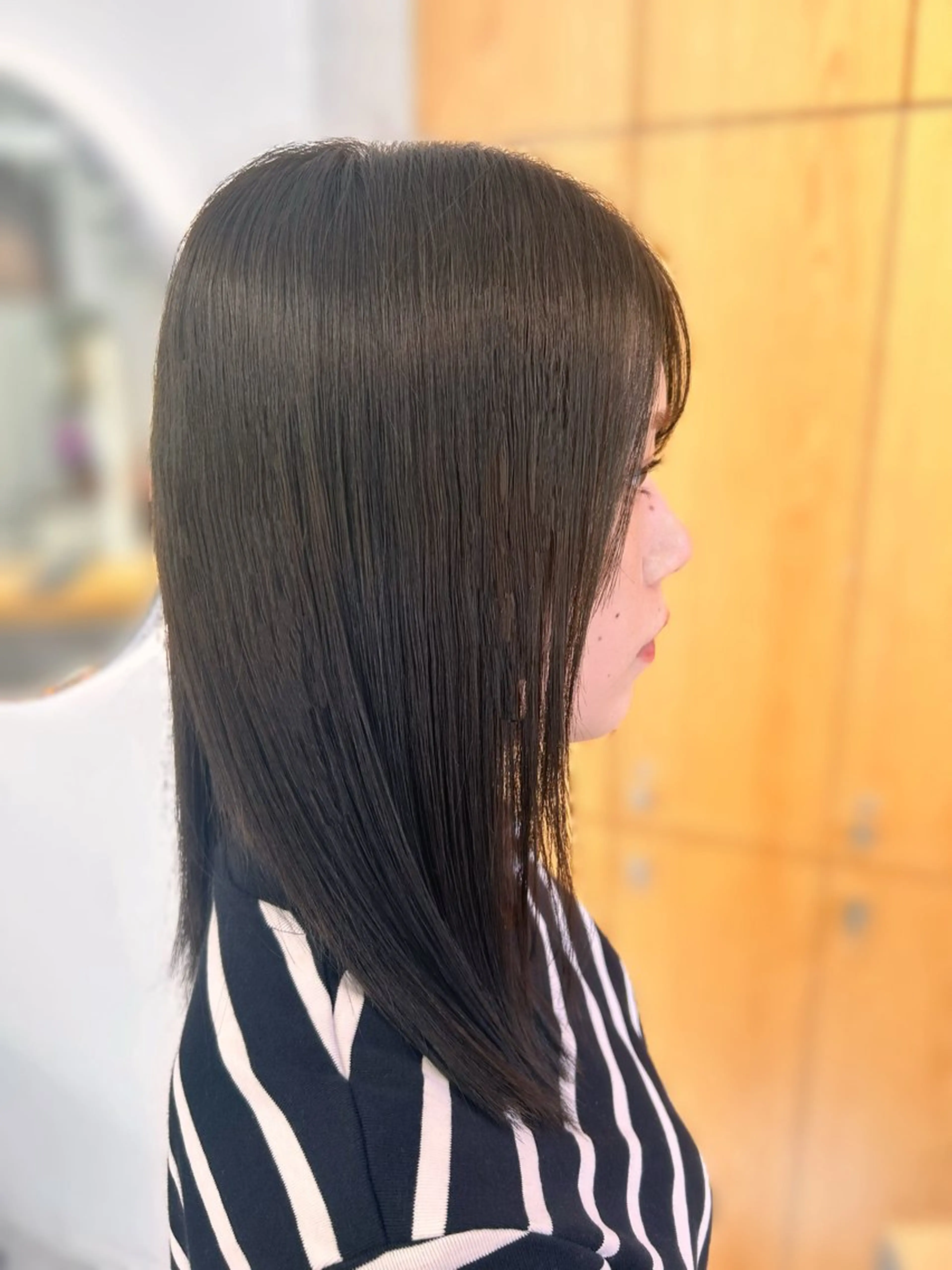 カラー ベージュカラー オリーブベージュ カット ヘアカラー ルネ北千住店 Rinoのヘアスタイル