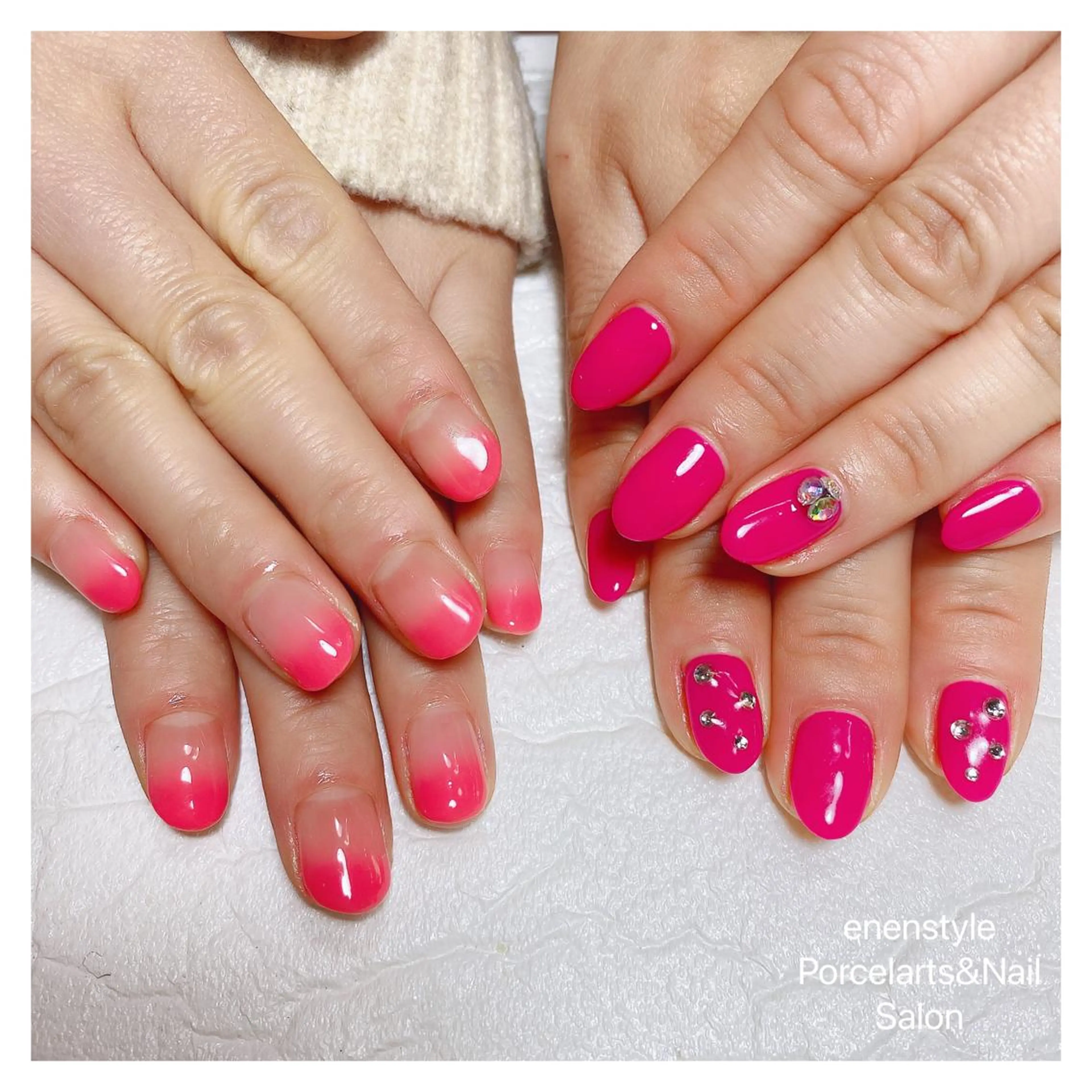 ショート ネイル ハンドネイル 👑enen style👑のネイルデザイン