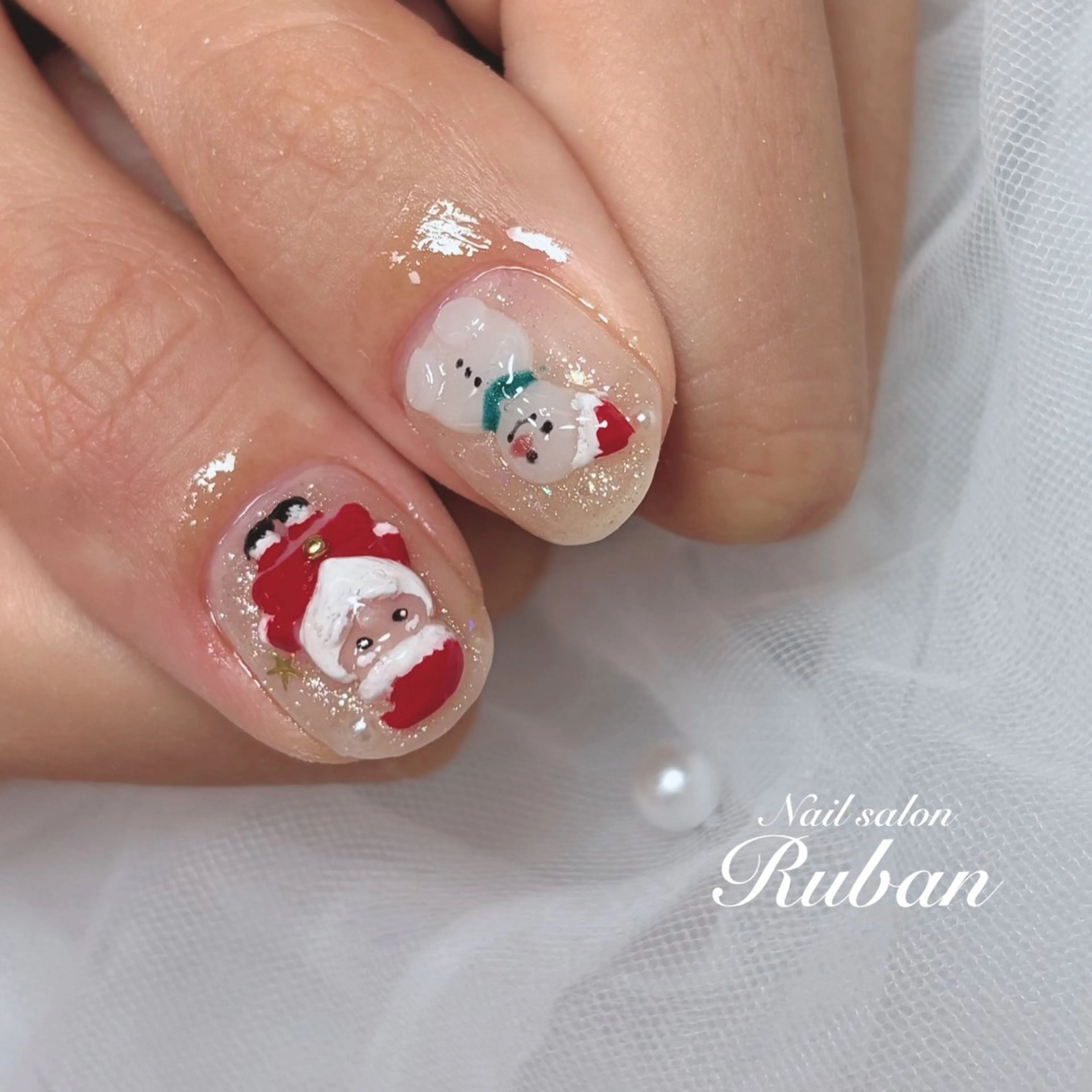 ネイル 冬ネイル クリスマス Nail salon Ruban所属・Nail salon Rubanのネイルデザイン