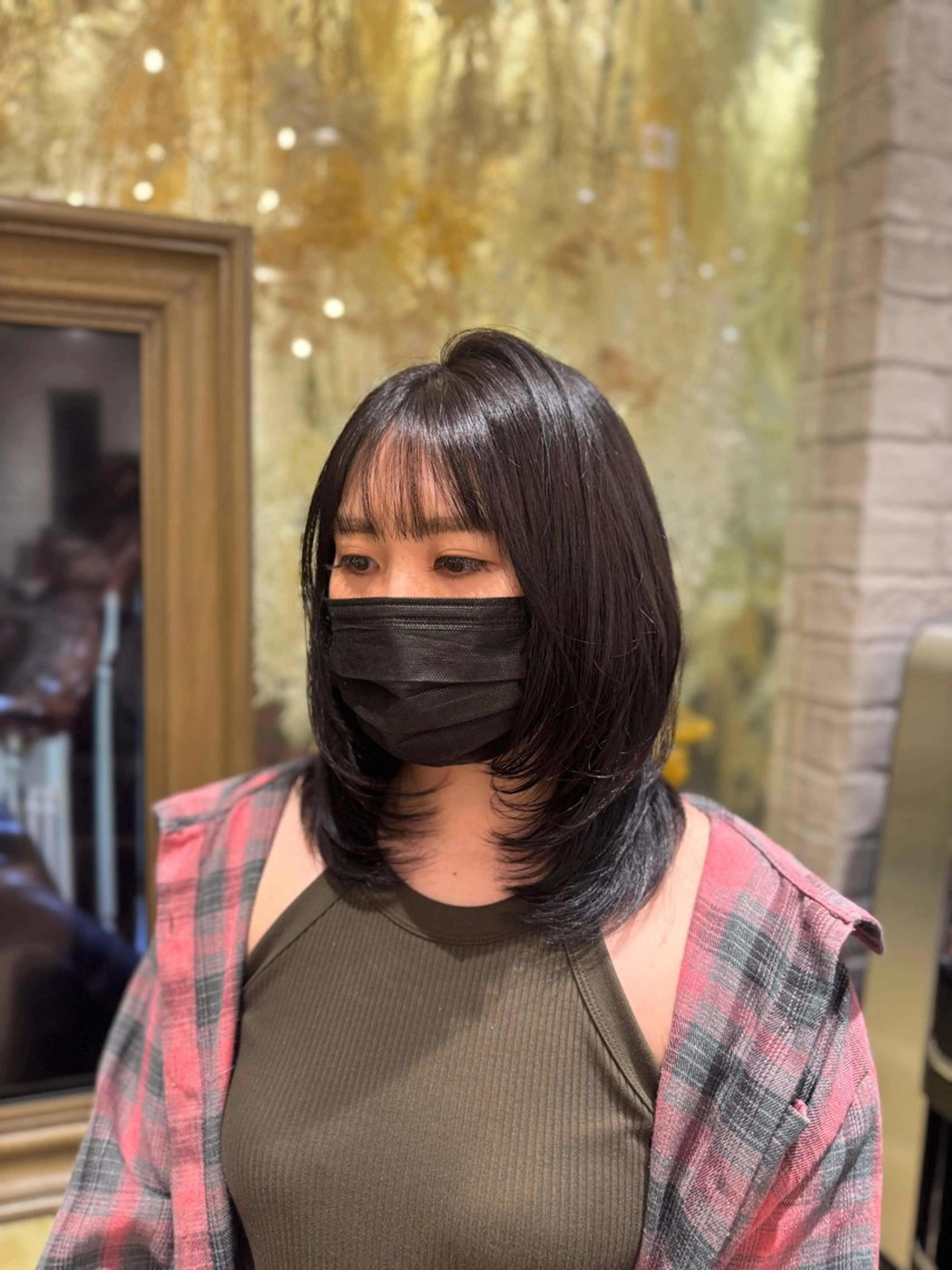 ミディアム ミディアムレイヤー レイヤーカット ヘアカラー Tiffa銀座所属・TiffaGINZA /Momokaのヘアスタイル