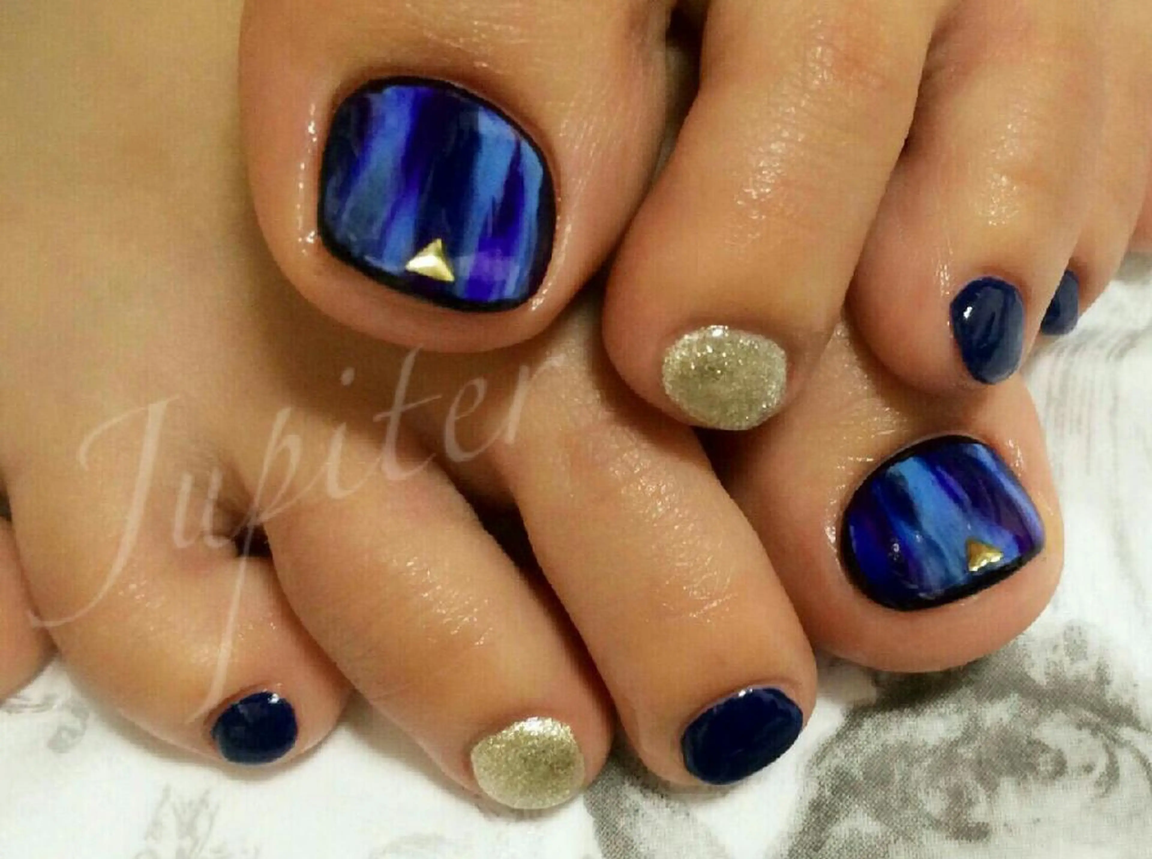 ネイル フットネイル ジェルネイル 大理石ネイル(マーブル) フットネイル PrivateSalon Jupiter所属・Jupiter .のネイルデザイン