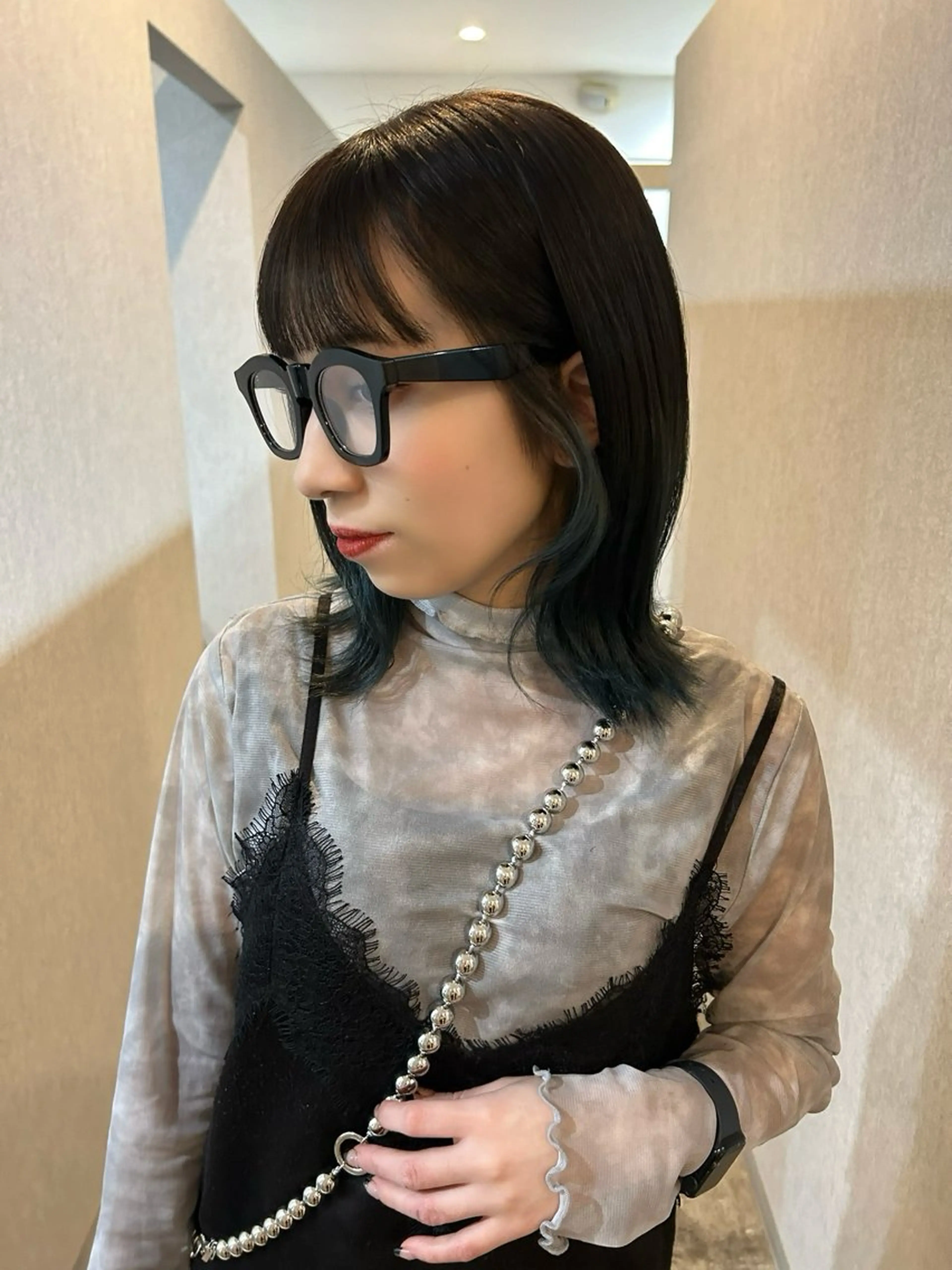 カラー インナーカラー aya. 下関のヘアスタイル