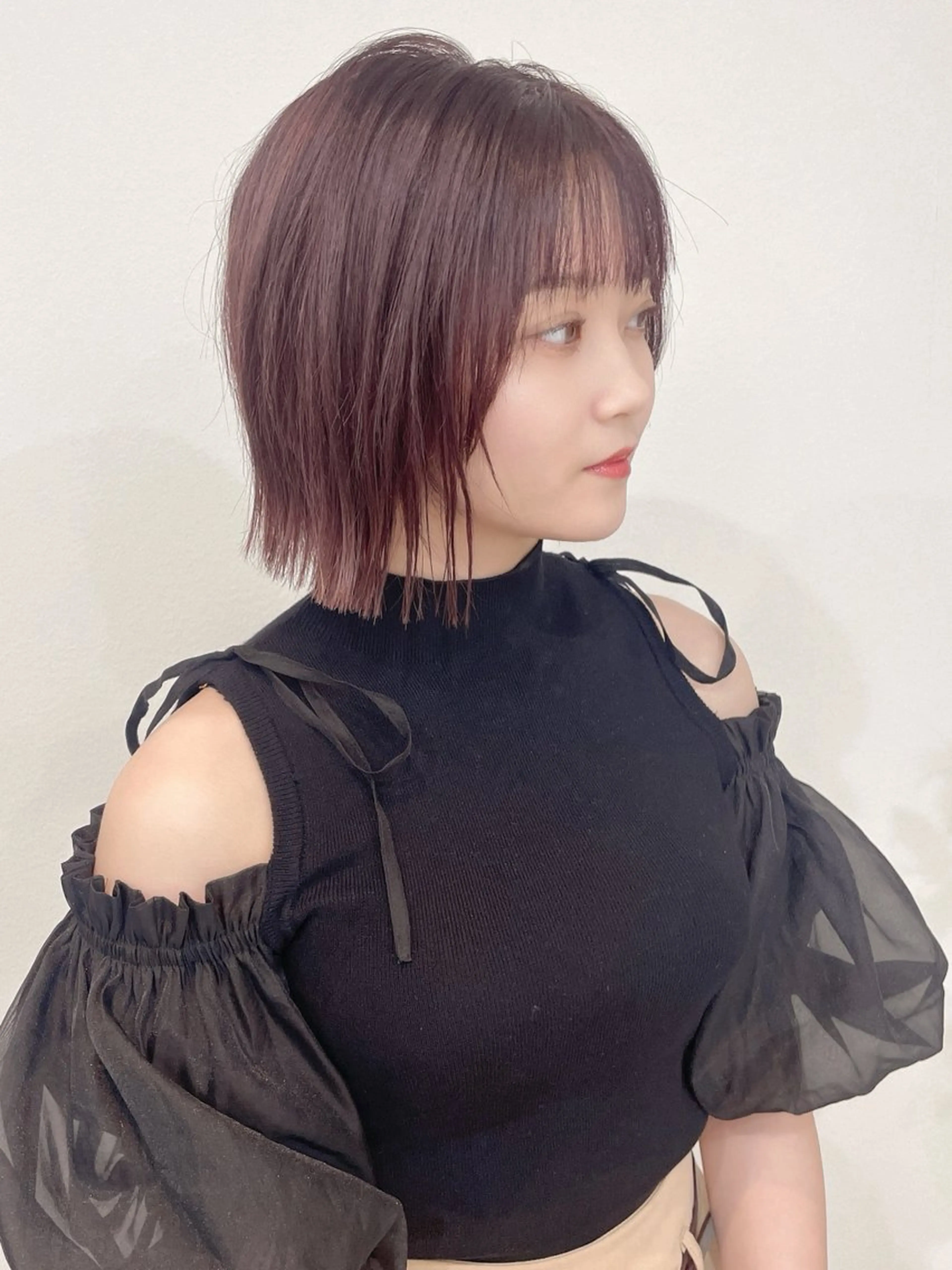 ミディアム カット ヘアカラー トリートメント 髪質改善縮毛矯正 ◽️河野泰貴のヘアスタイル