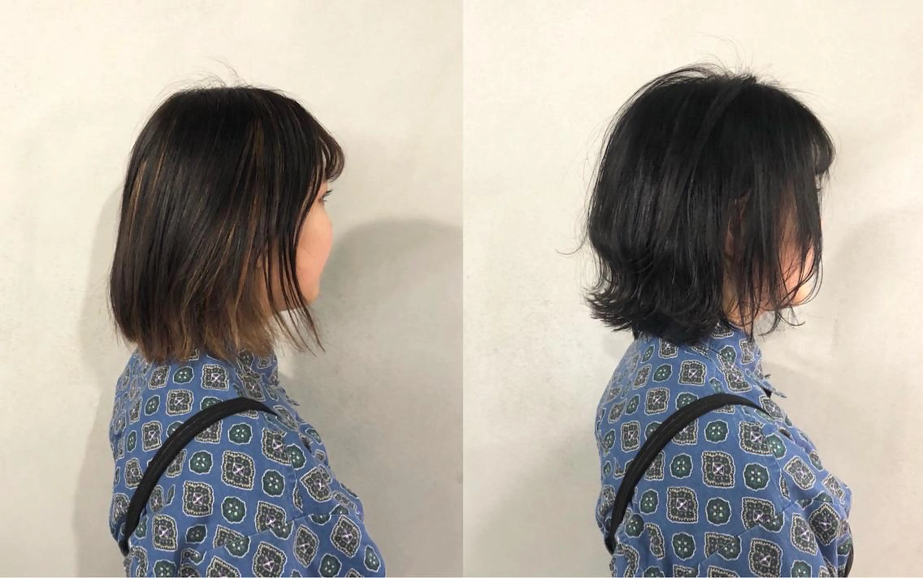 ショート カラー 切りっぱなしボブ ラベンダーカラー ボブ ショート/ボブ/ 白髪染め/メンズ葛西のヘアスタイル