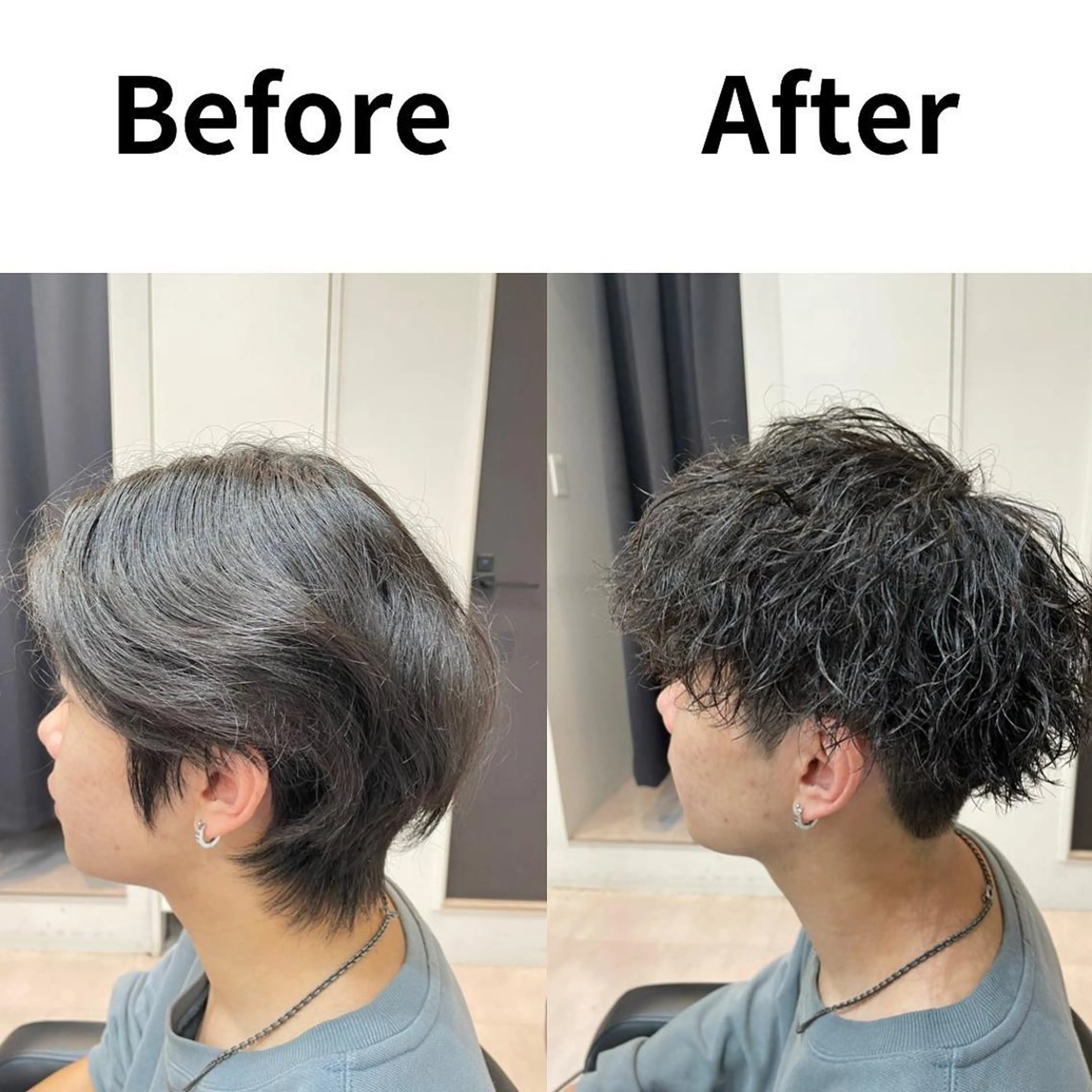 ショート 髪質改善× 白髪ぼかし溝江のヘアスタイル