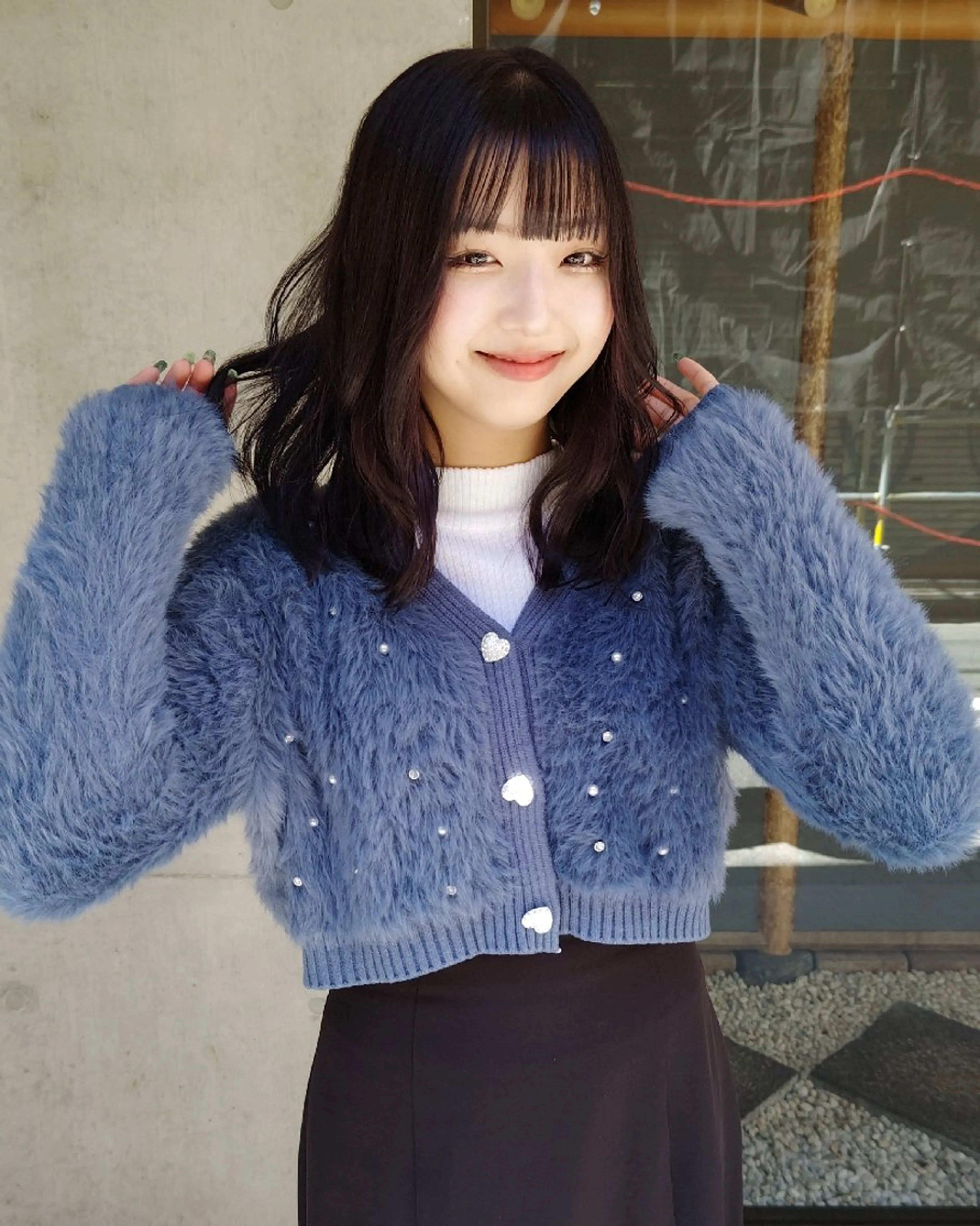 セミロング カラー 髪質改善.縮毛矯正 ×韓国ヘアyukiのヘアスタイル