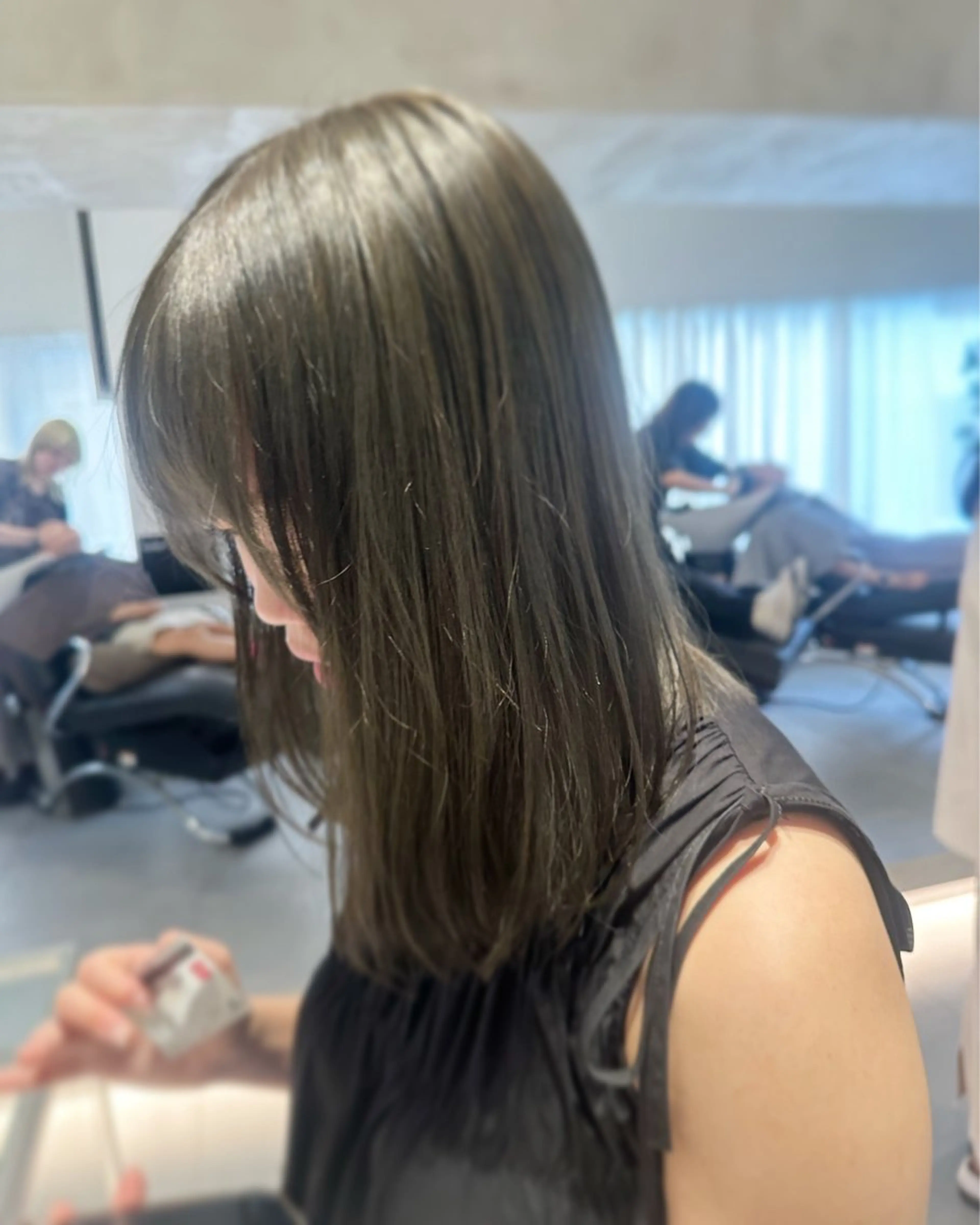 ミディアム カラー ヘアカラー オリーブ透明感カラー 表参道/MIKUのヘアスタイル