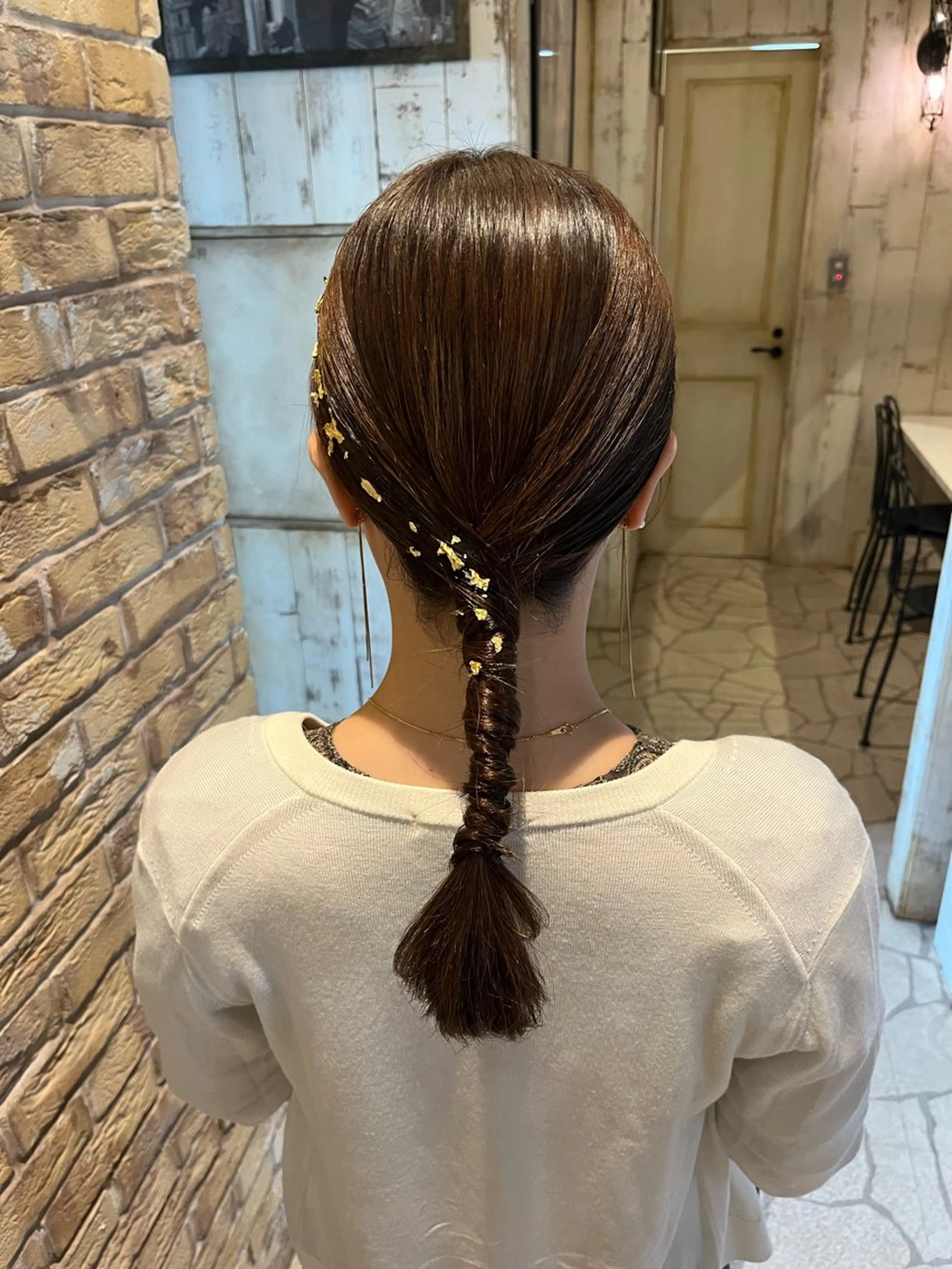 セミロング ヘアアレンジ ヘアセット 似合わせスタイル 🌹mao🌹のヘアスタイル