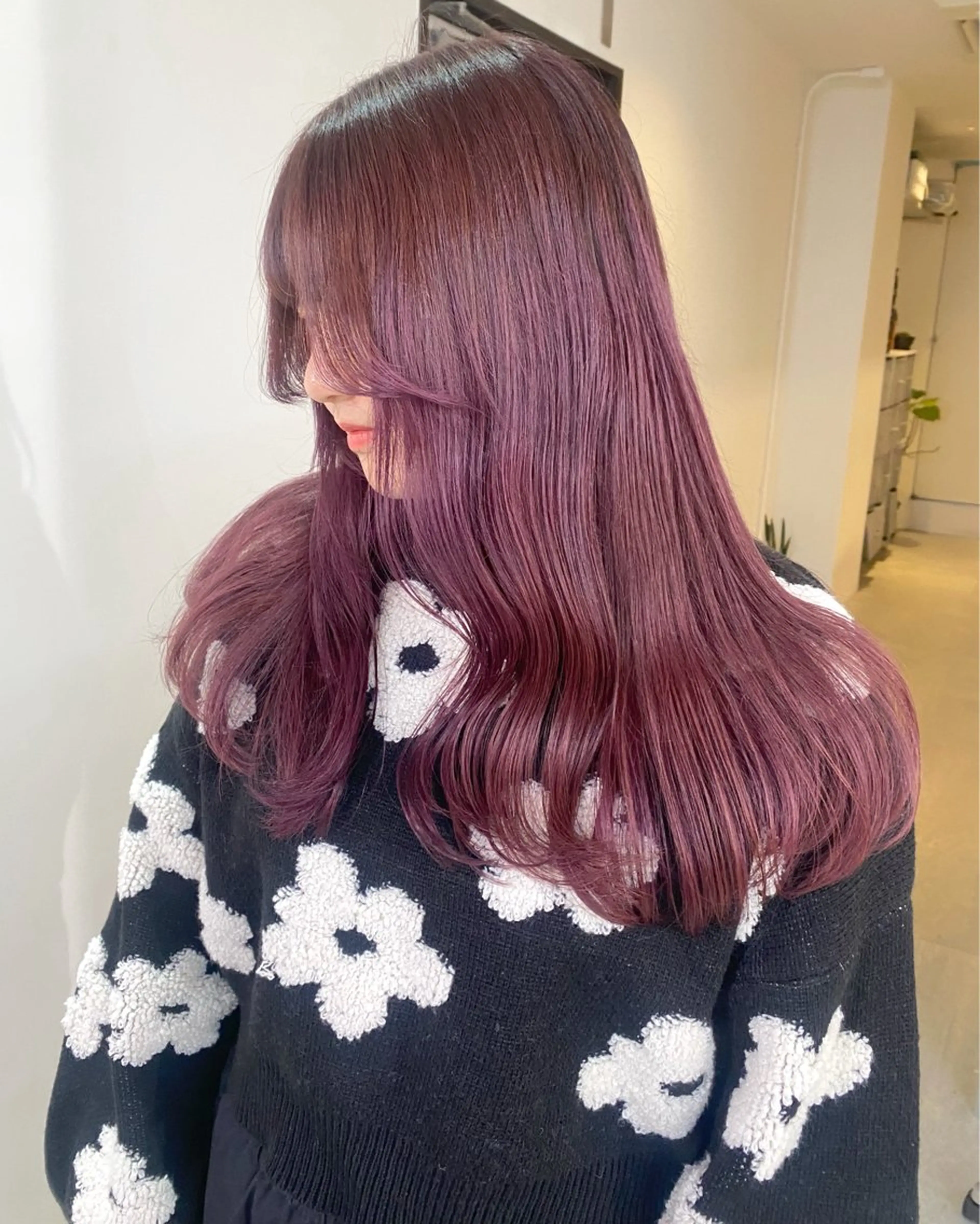 カラー ブリーチ ピンクカラー mizuki/ピンク ベージュ.レイヤーのヘアスタイル