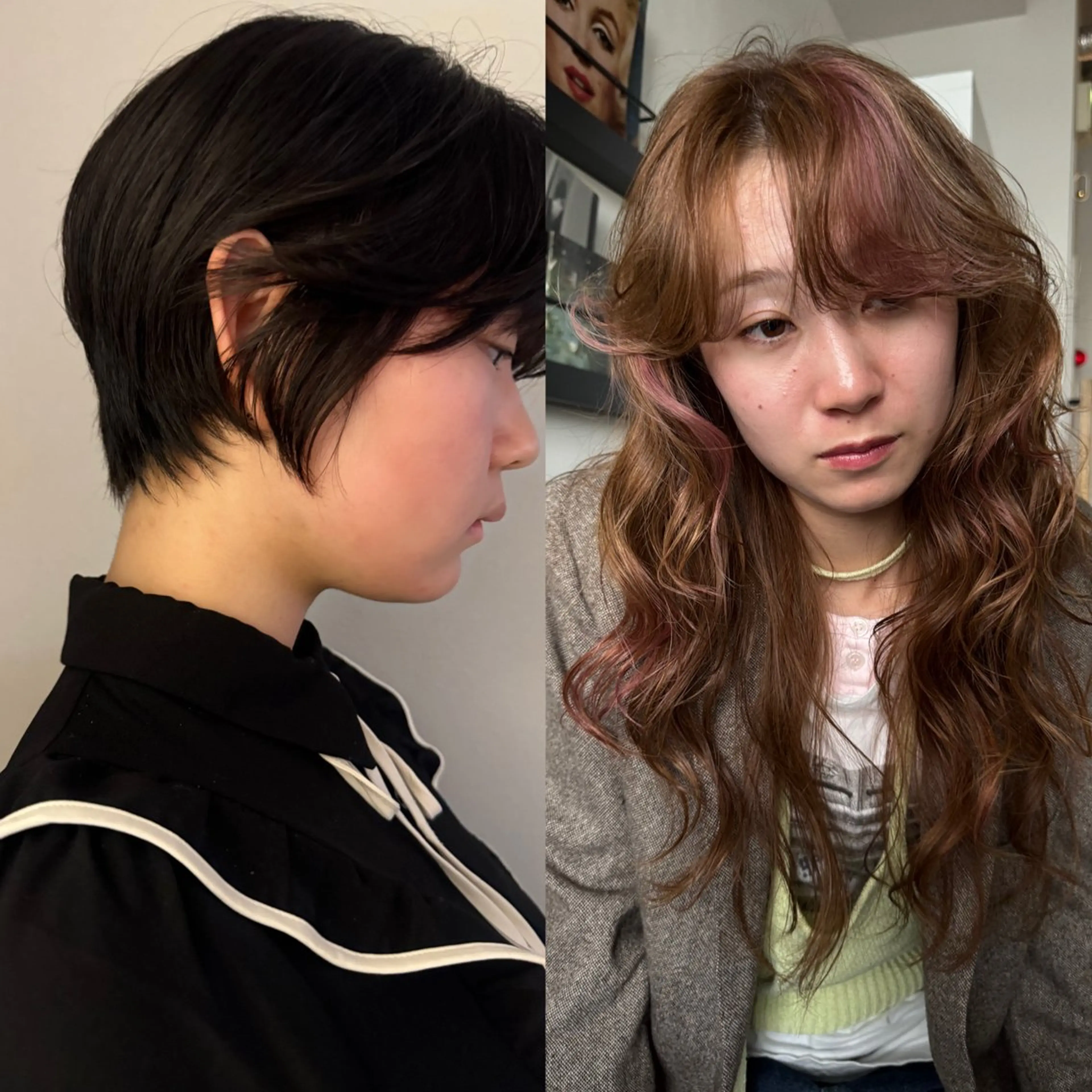 セミロング aya/ブリーチ/ ボブ/ショートのヘアスタイル