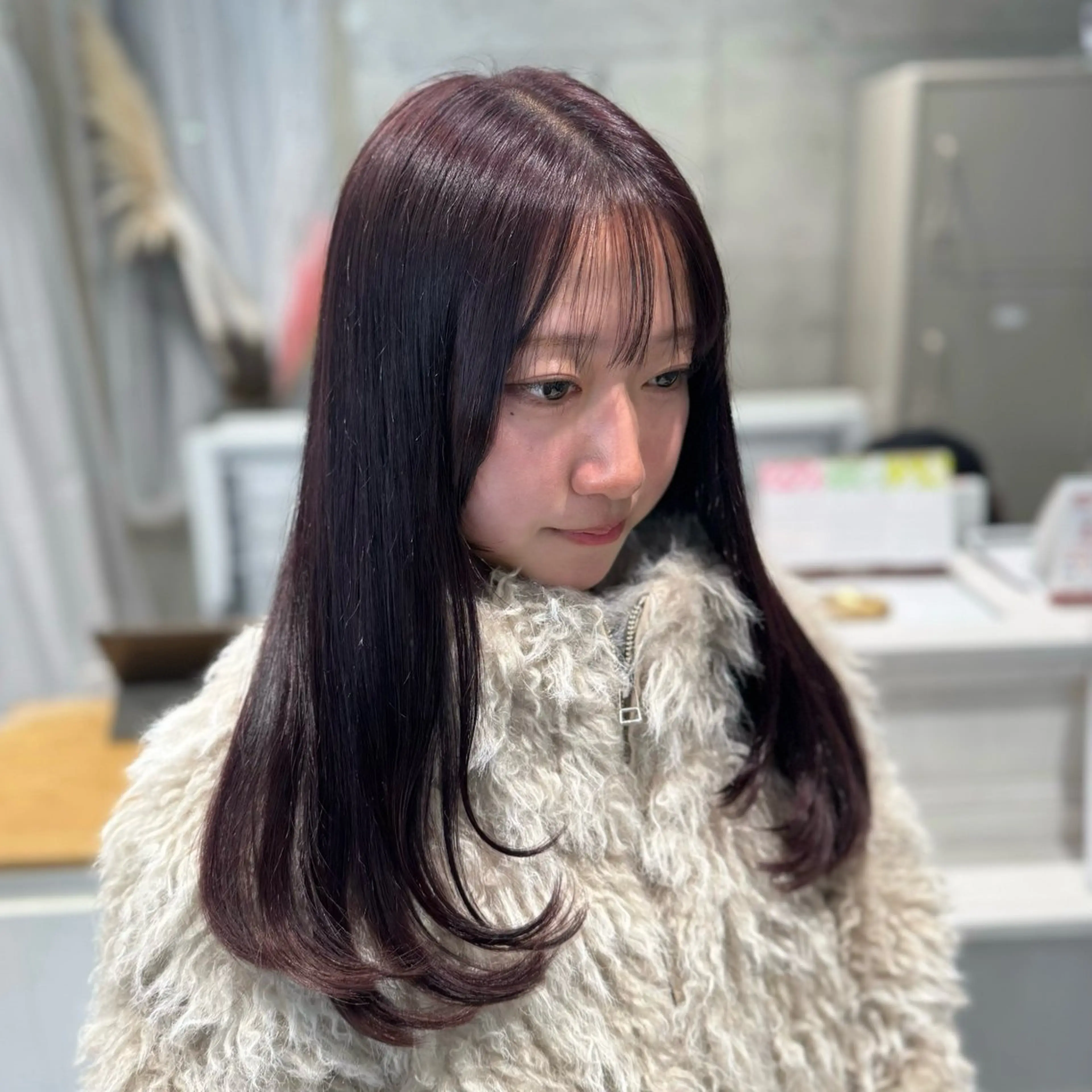 ロング カラー カット ヘアカラー トリートメント 田島拓海 ボブカットのヘアスタイル