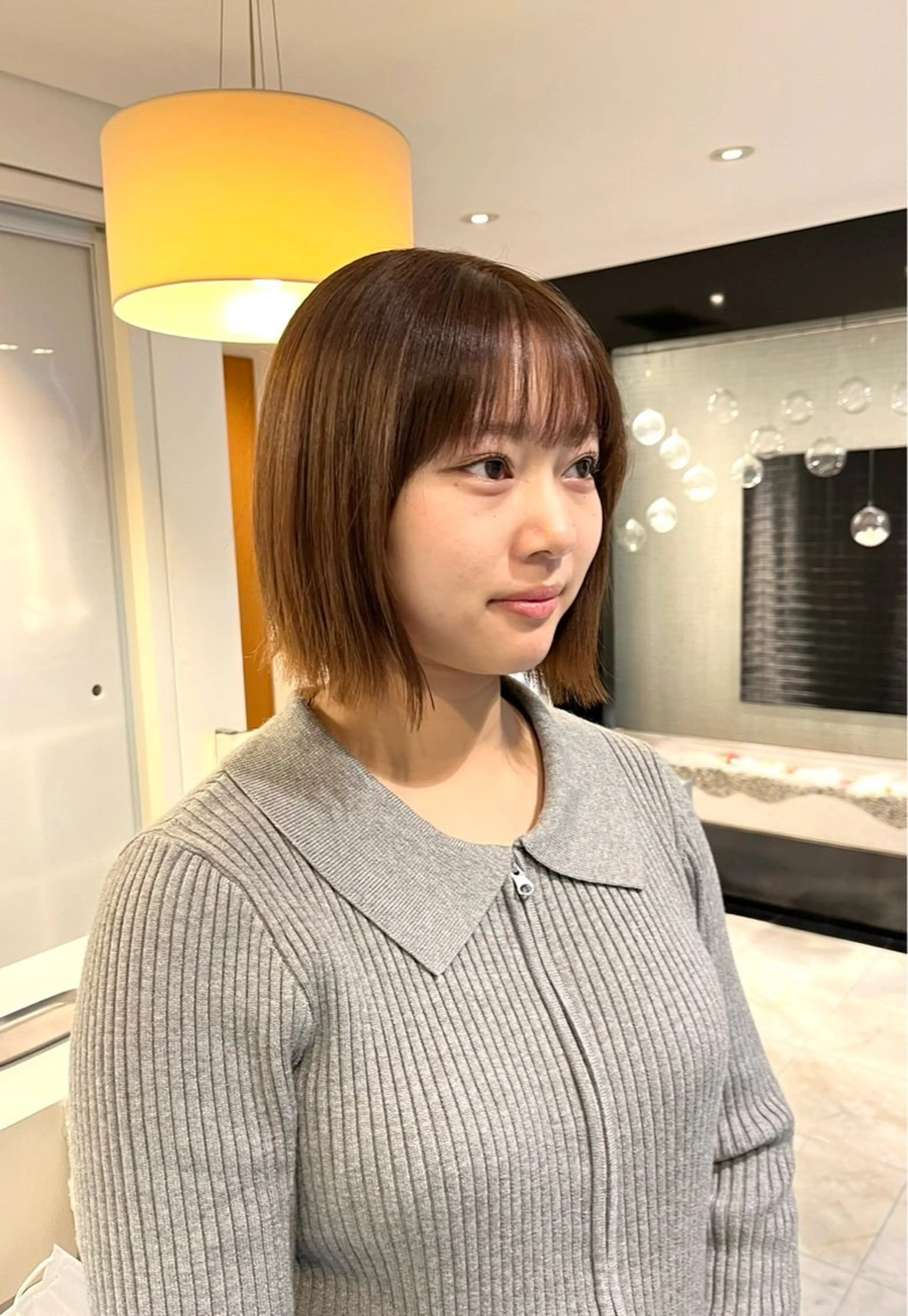 ショート カラー Agu  hair  grove 金沢八日市店所属・名竹聖治/透明感 カラー/縮毛矯正のヘアスタイル