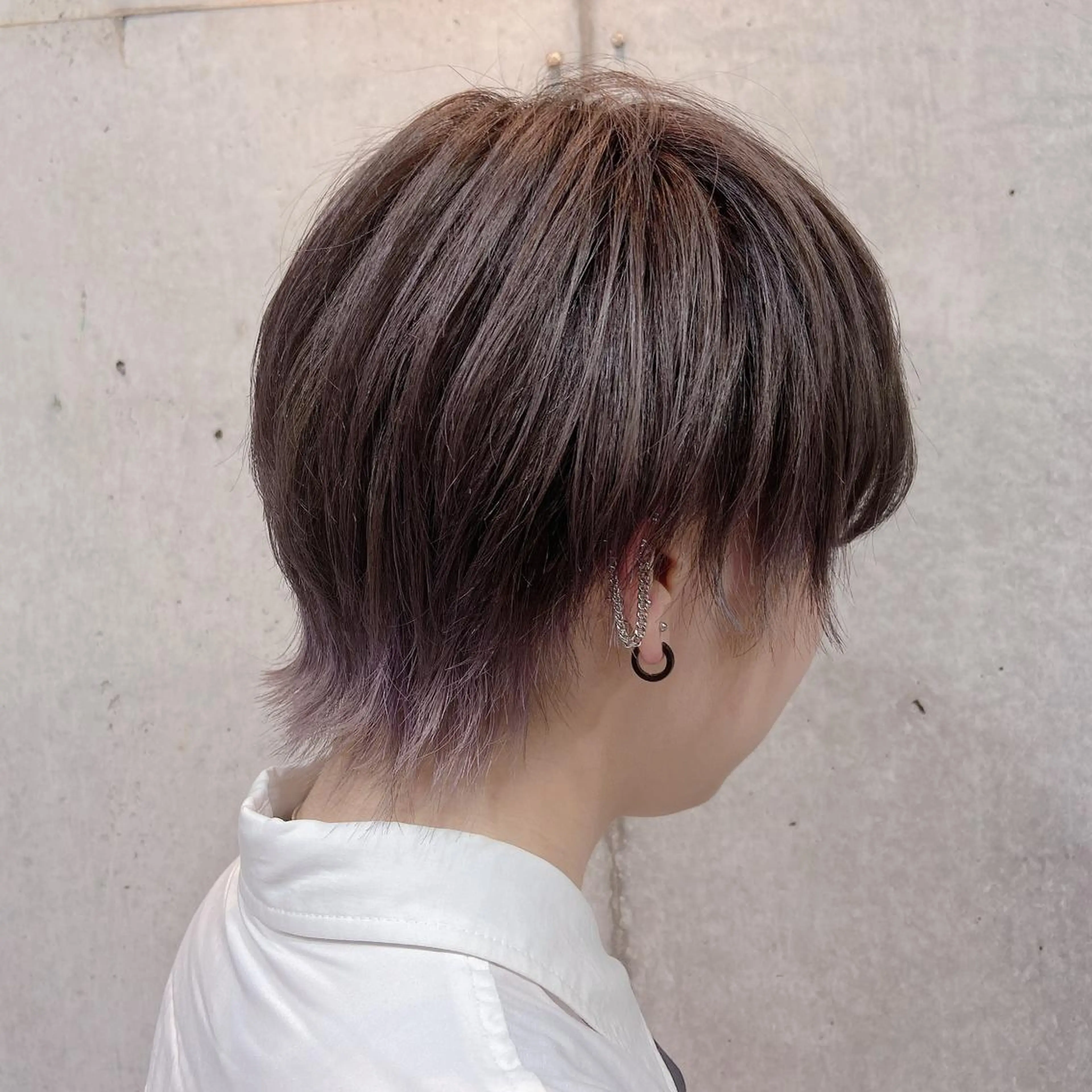 ショート カラー ショートヘア ウルフカット 暗髪/艶髪/Ono .のヘアスタイル