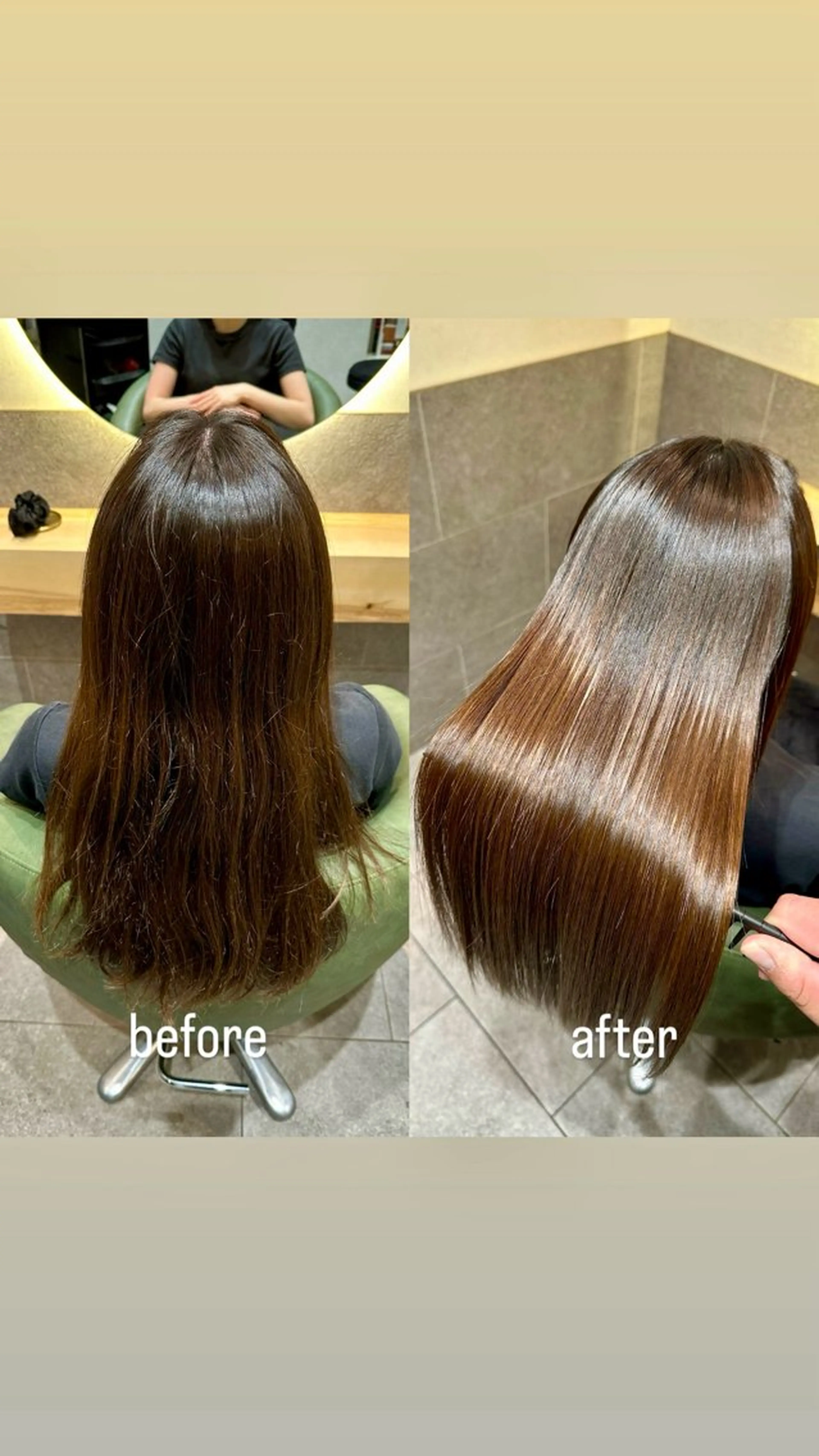 ロング カット 縮毛矯正 クセ/うねり改善/ 縮毛矯正🫧ゆりのヘアスタイル