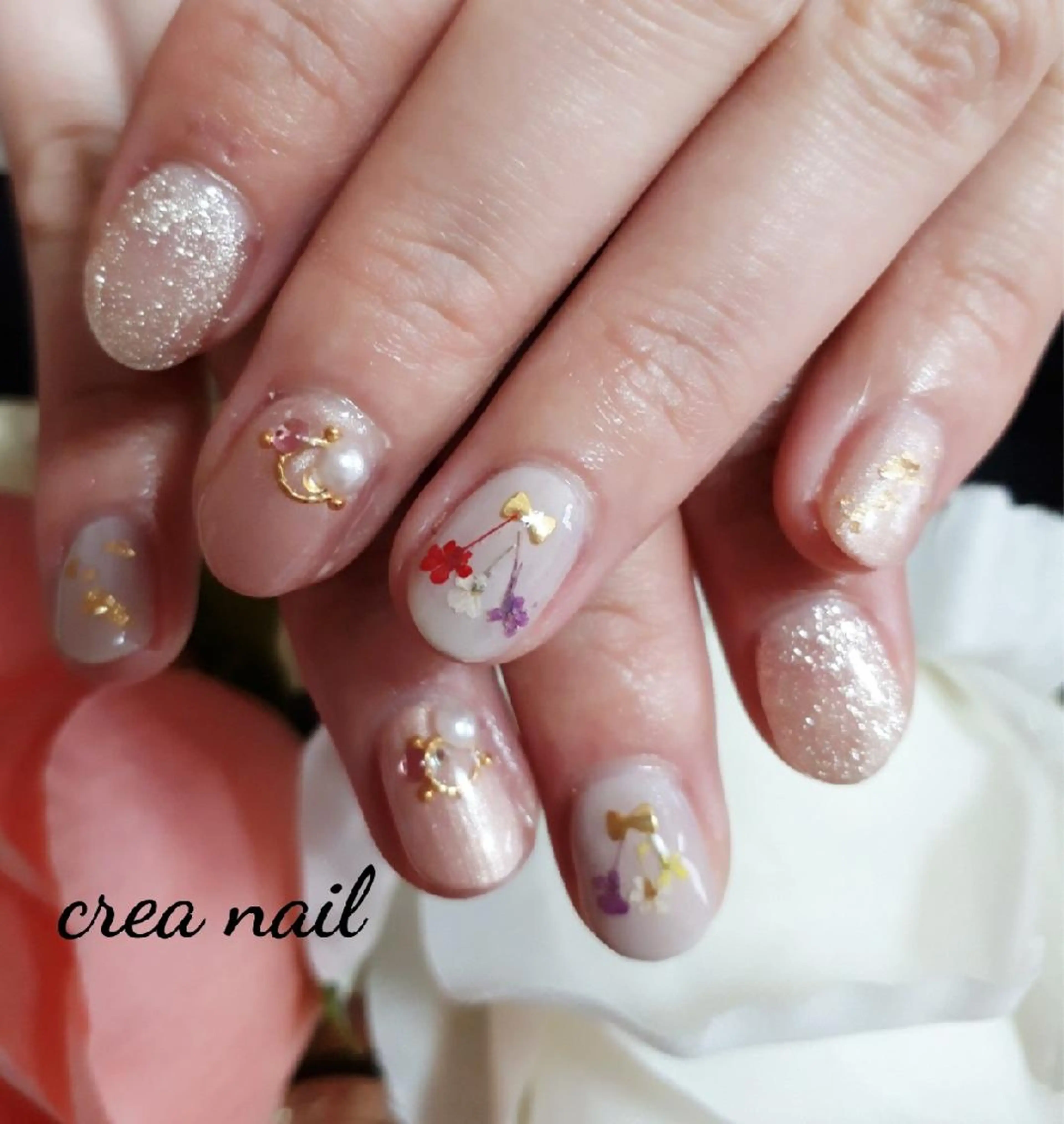 ネイル シンプルネイル privateサロン creaのネイルデザイン