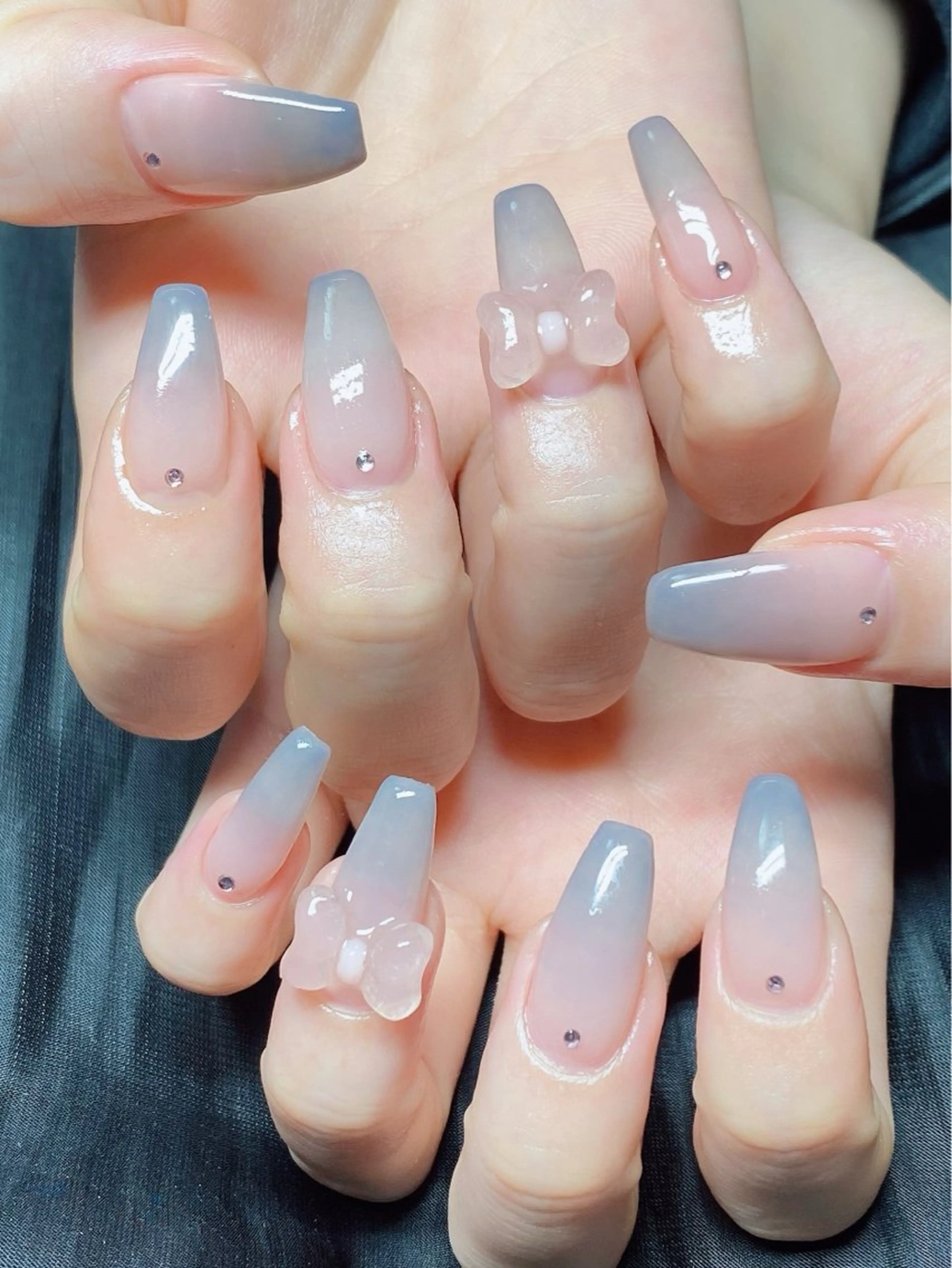 ネイル 長さ出し フットネイル ジェルネイル 韓国ネイル マグネットネイル Nail Annのネイルデザイン