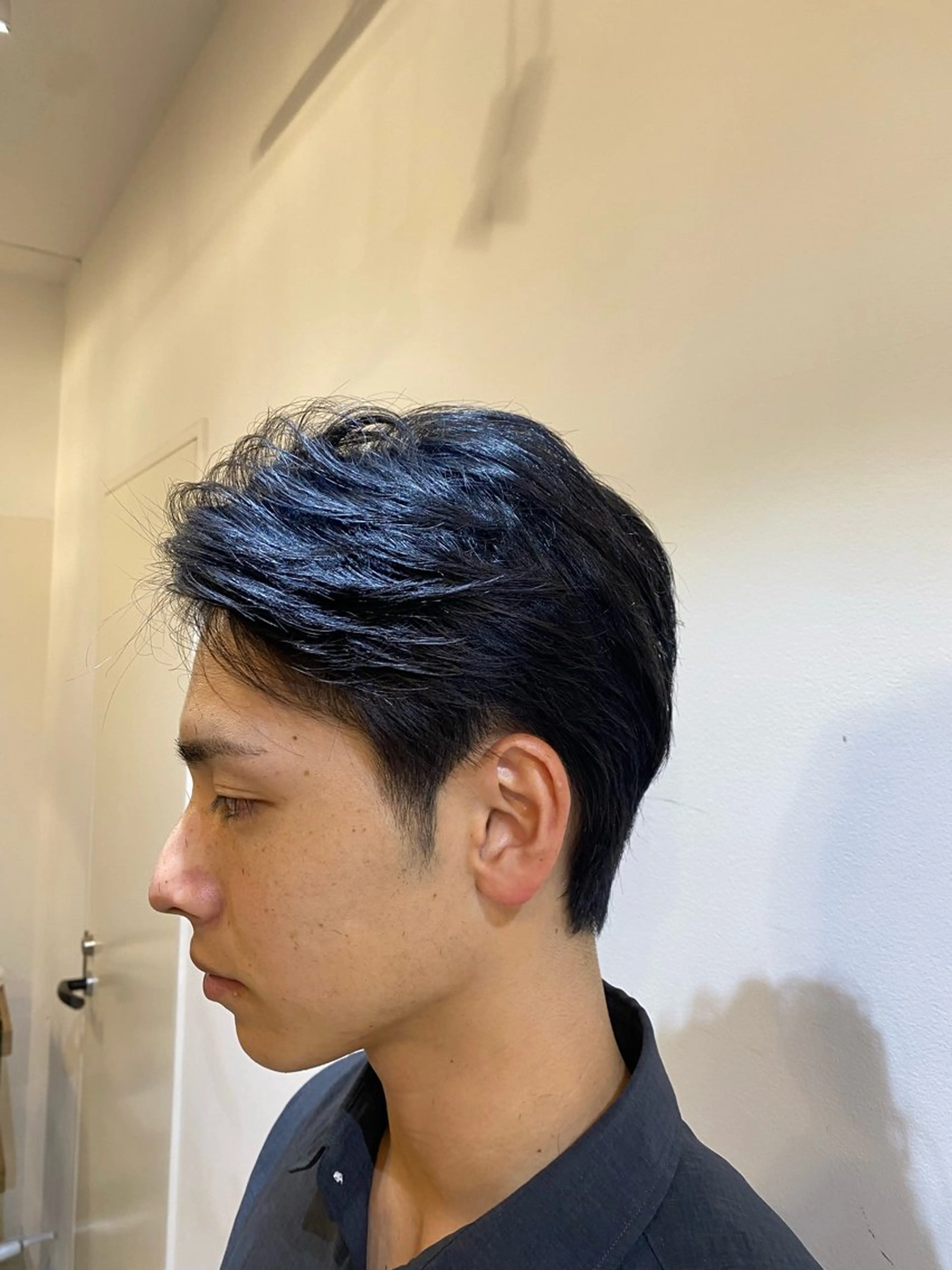 メンズ タツキ／レイヤー／ パーマ／艶カラーのヘアスタイル