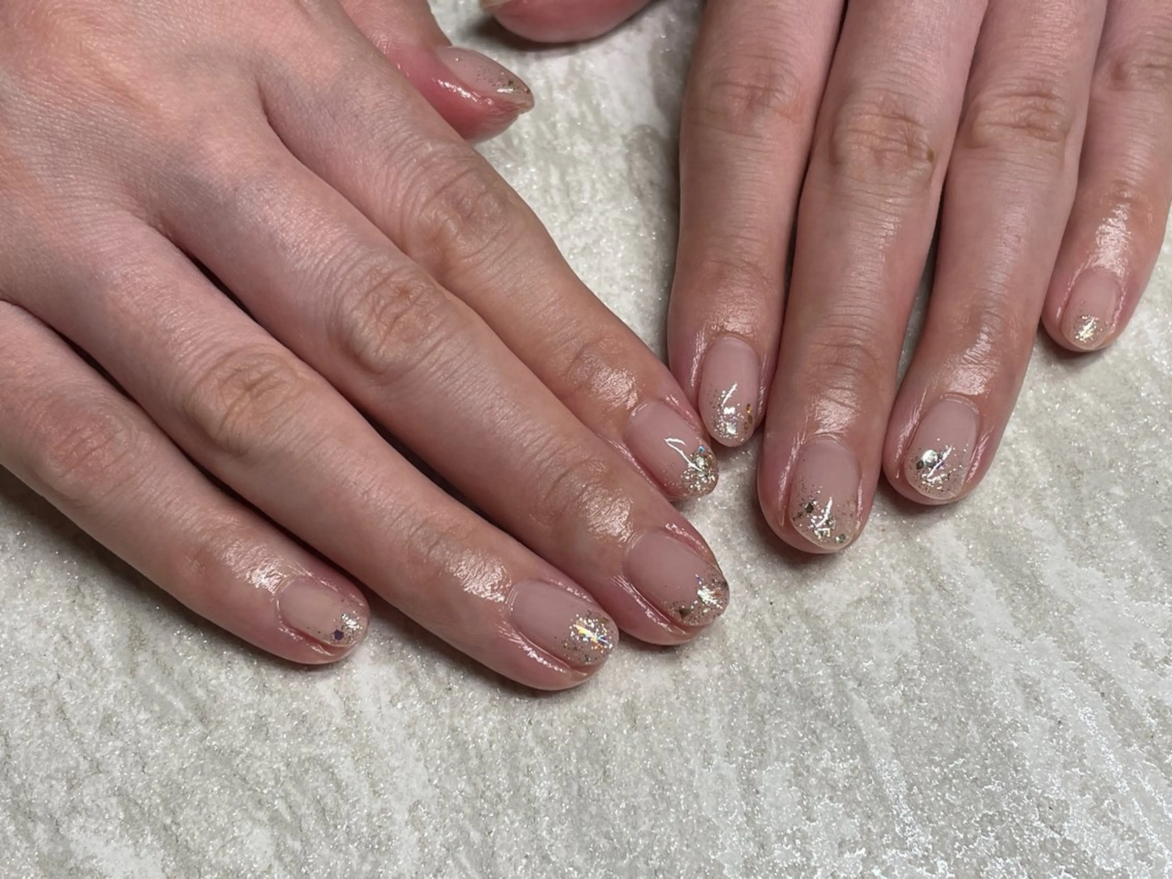 ネイル ラメ(グリッター) ラメグラデーション ハンドネイル ネイリスト shouのネイルデザイン