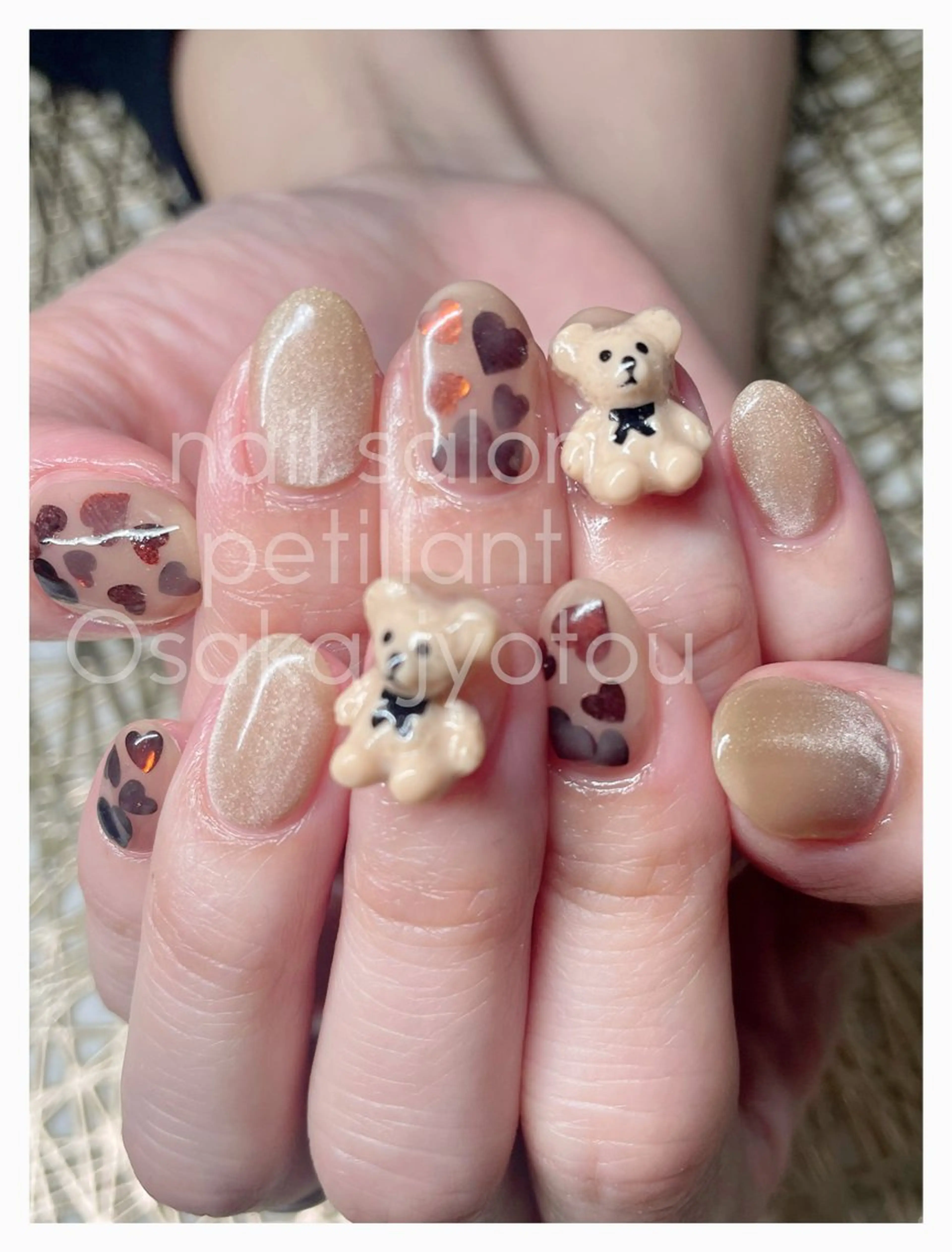 ネイル アートネイル 卒業式 おそろいネイル nail salon petillantのネイルデザイン