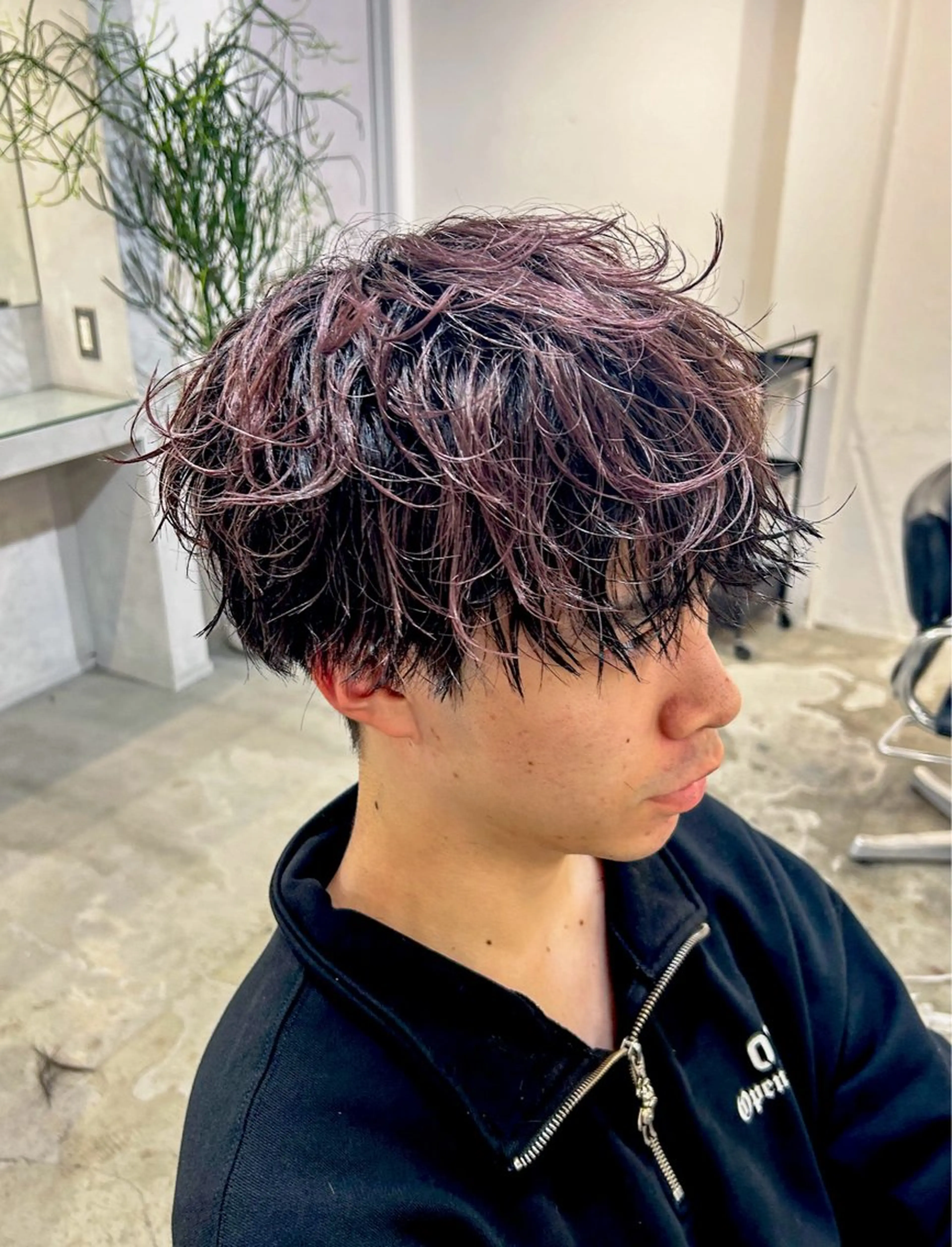 パーマ メンズ カット パーマ メンズパーマ💈藤田 晃志のヘアスタイル