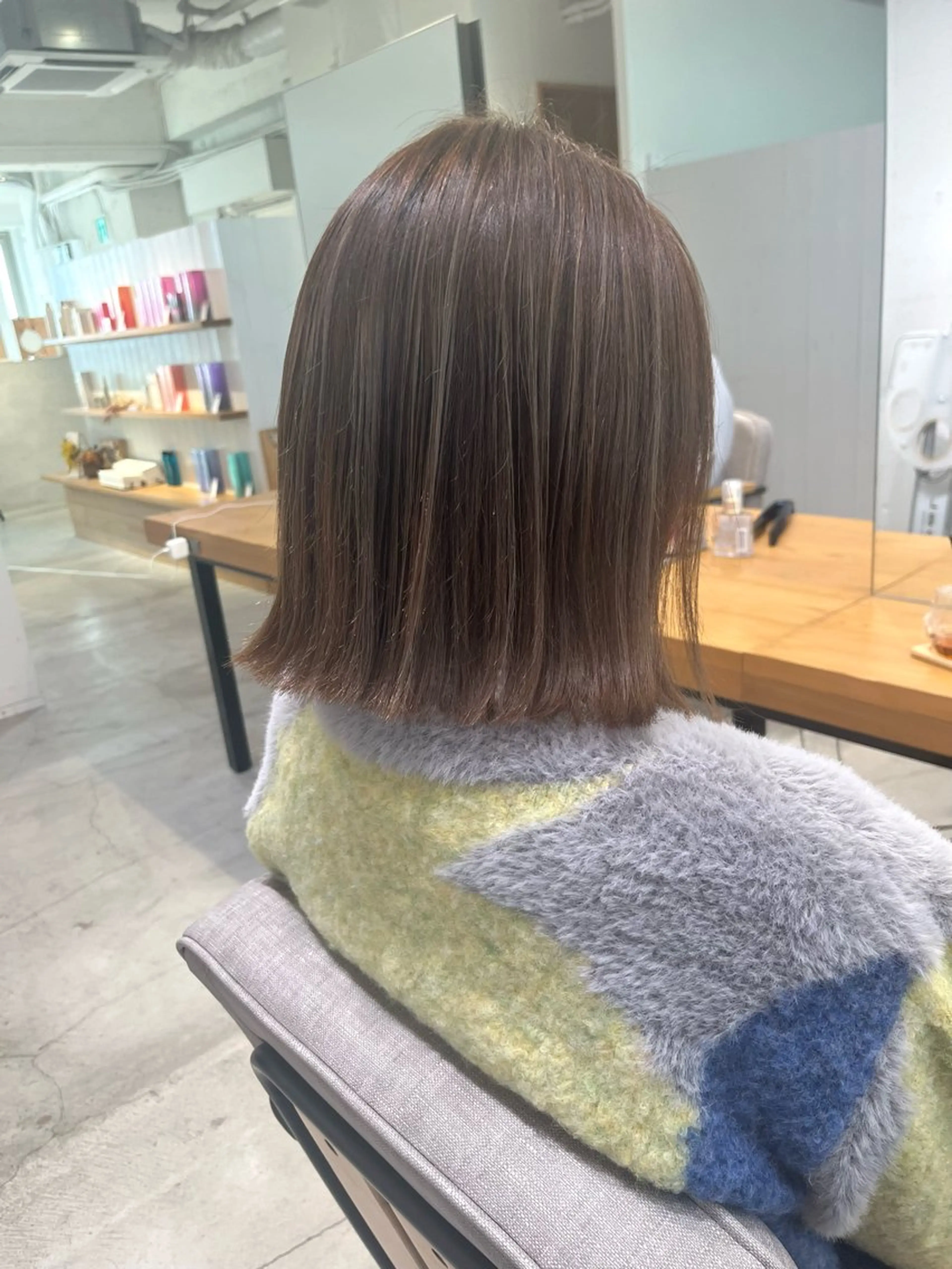 ミディアム ヘアカラー 宮永 瑞樹のヘアスタイル