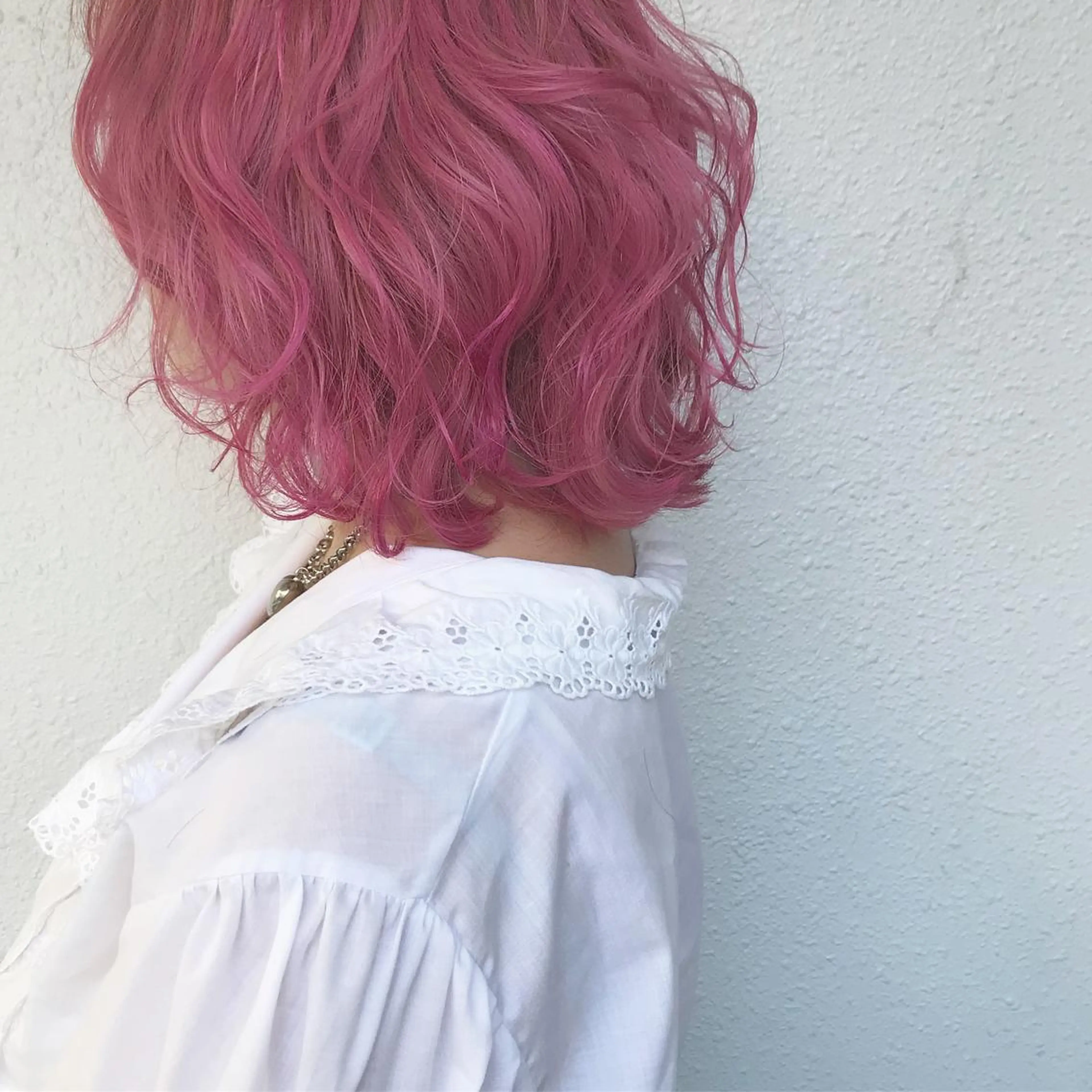 ショート カラー ブリーチ ピンクカラー インナーカラー/天神 ブリーチ/吉田のヘアスタイル