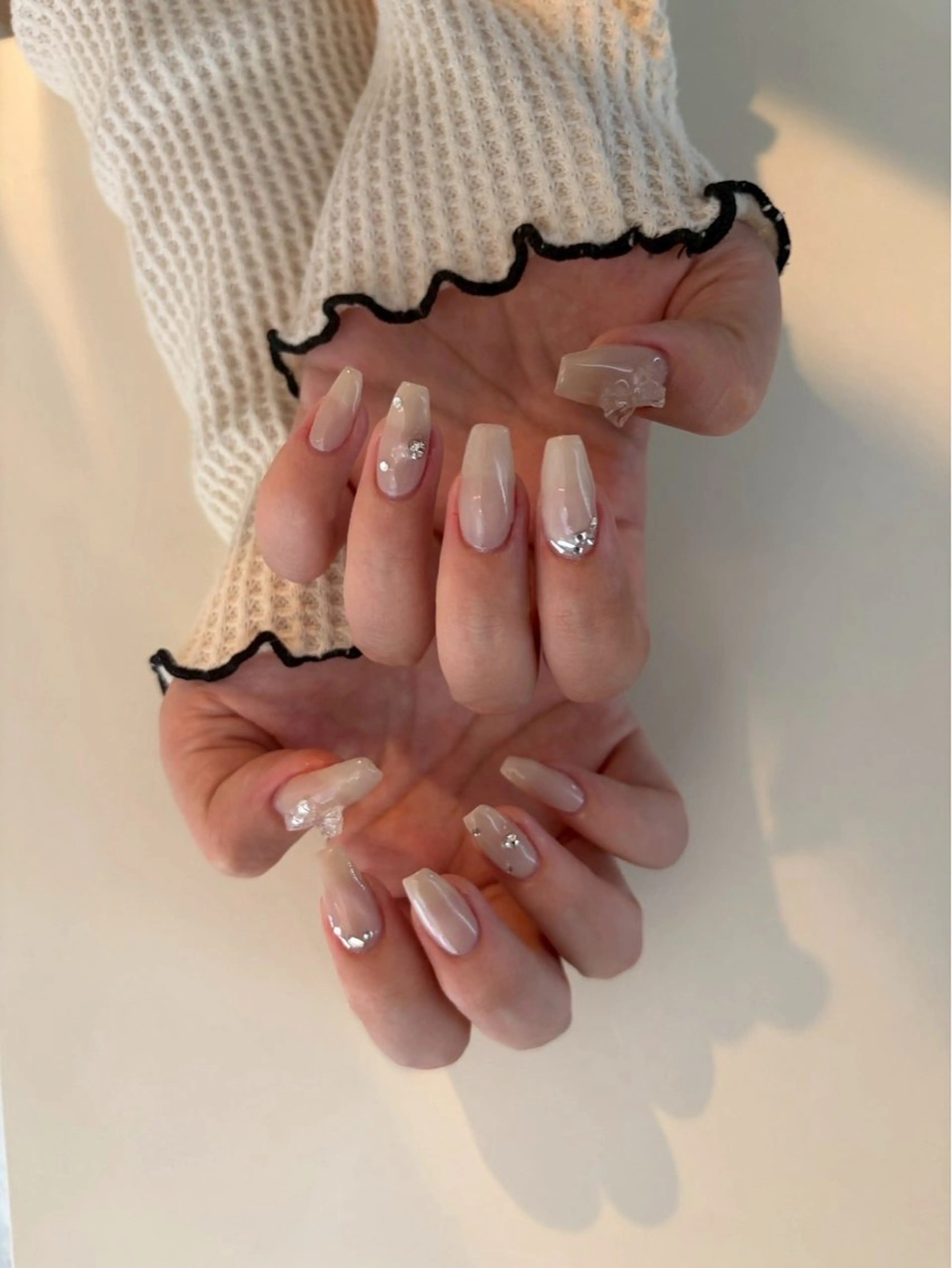 ネイル マグネットネイル シンプルネイル momoist YU |福岡|大名のネイルデザイン