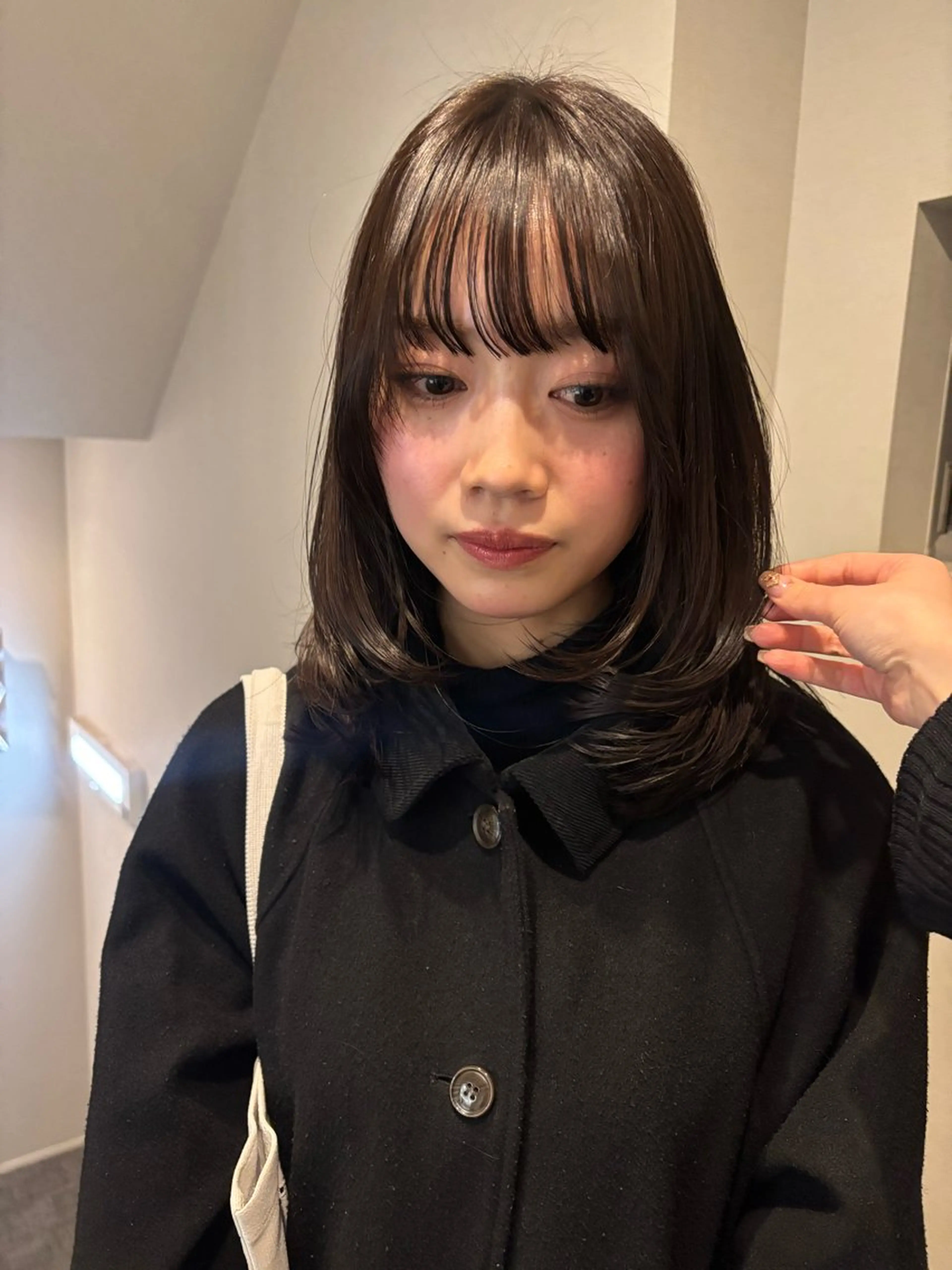 ミディアム カラー カット ヘアカラー トリートメント レイヤーカット🎀 kanaのヘアスタイル