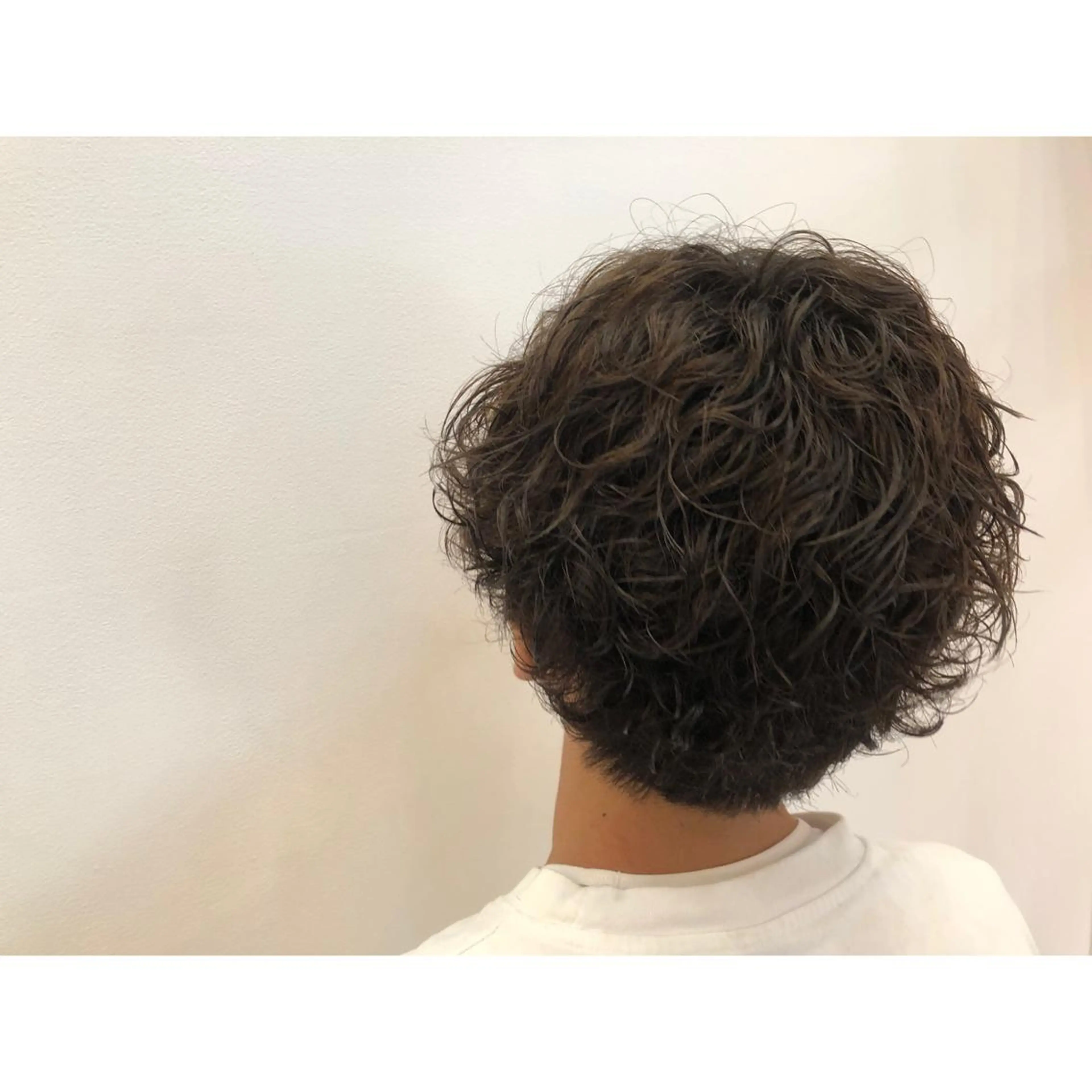 ショート カラー パーマ メンズ kawabe maikoのヘアスタイル