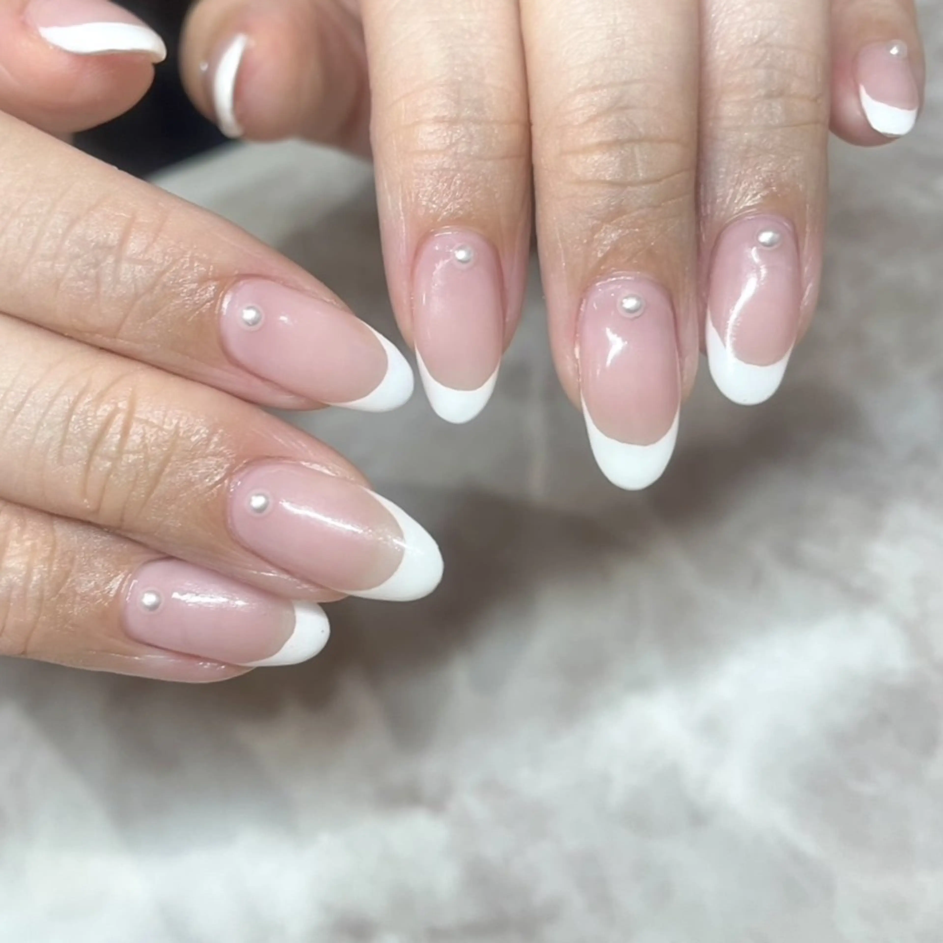 ネイル ストーンネイル ハンドネイル Beautiful Meかえでのネイルデザイン