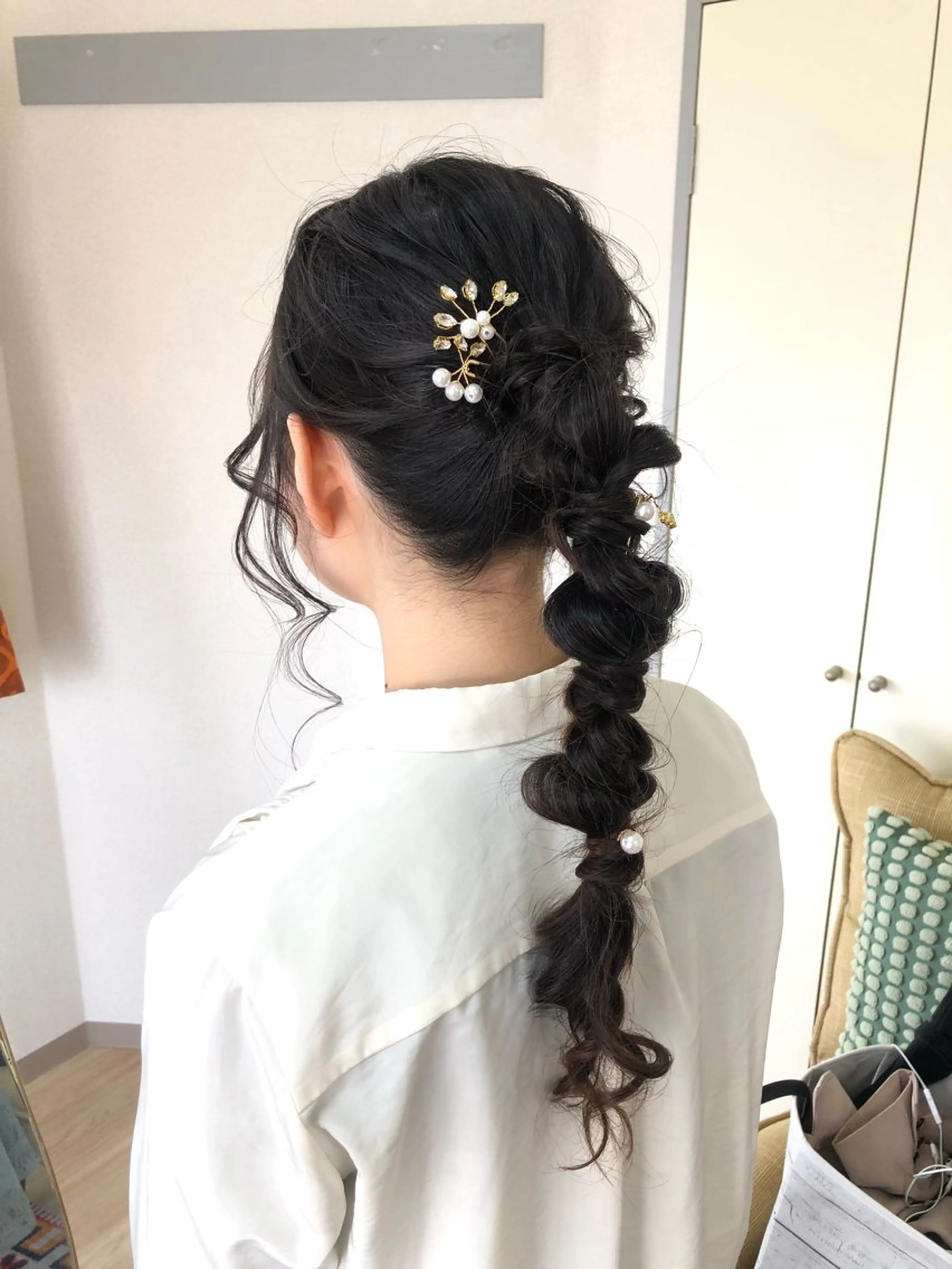 ロング ヘアアレンジ ロング ヘアセット salon *meehoのネイルデザイン