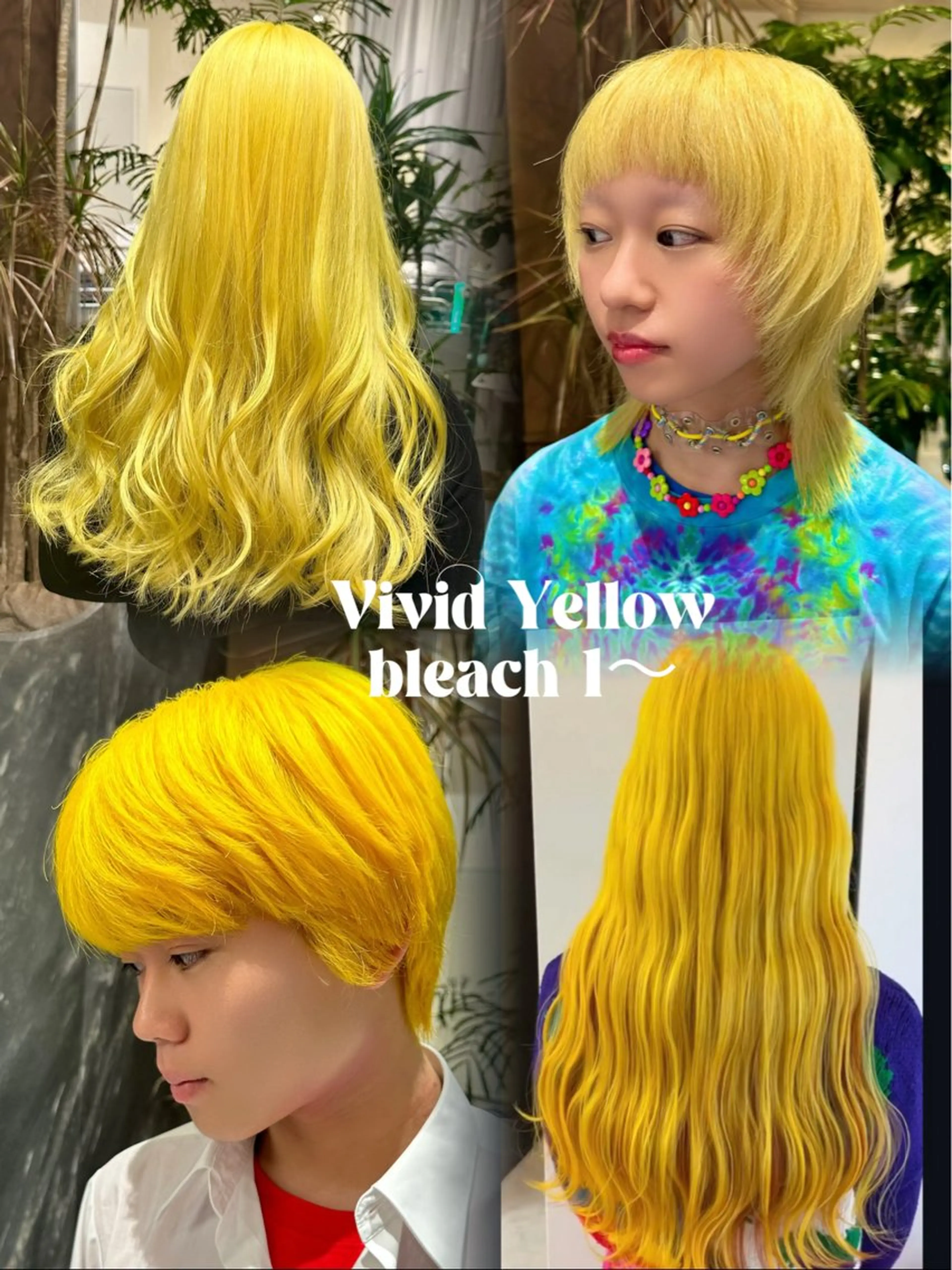 ロング カラー イエローカラー ヘアカラー トリートメント 💋ハイトーンデザイ ンヘア💋A'nyuのヘアスタイル