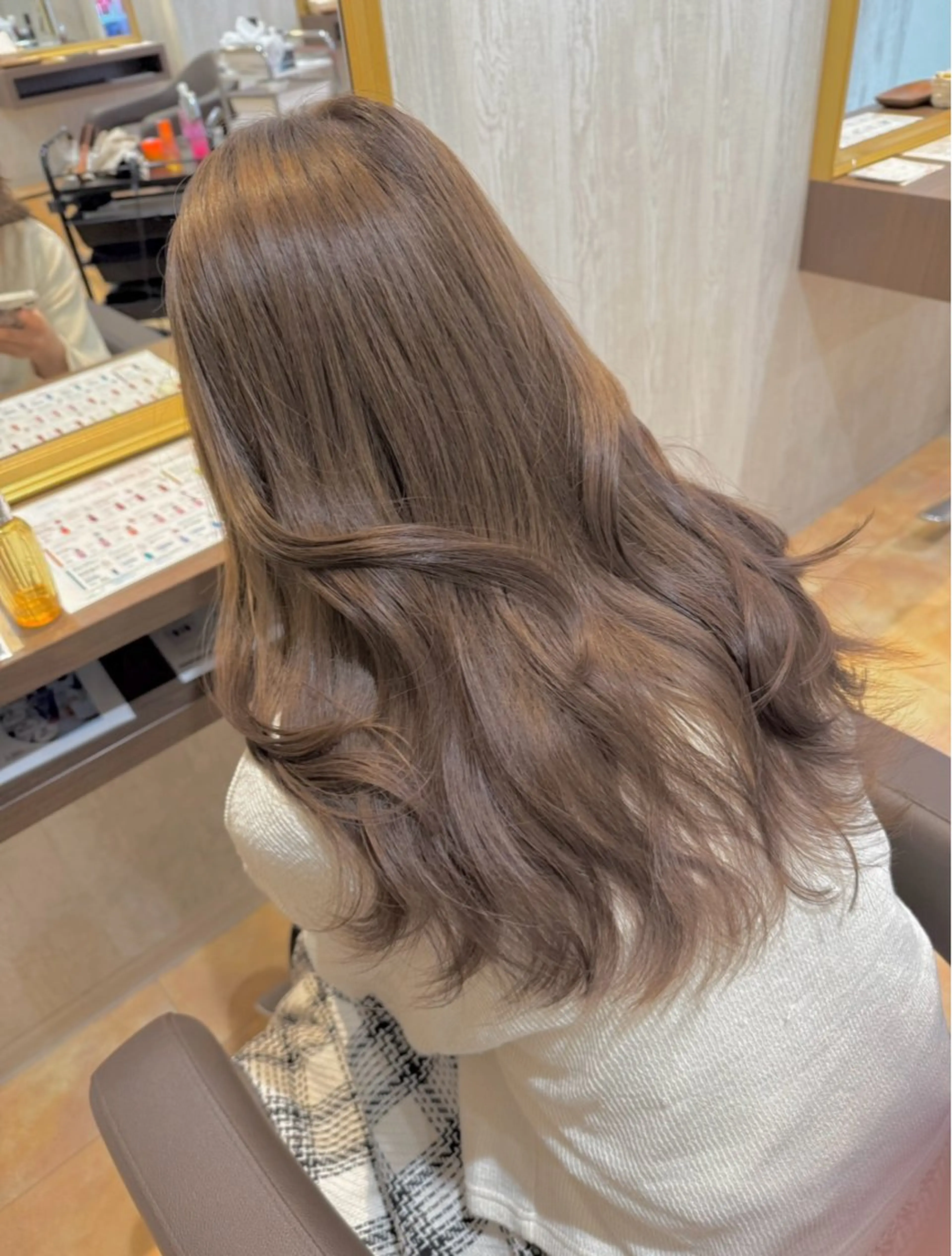 セミロング カラー 顔まわりレイヤー 韓国風ヘア レイヤーカット ヘアカラー トリートメント 河合秀明/ショート /ボブ/レイヤーのヘアスタイル