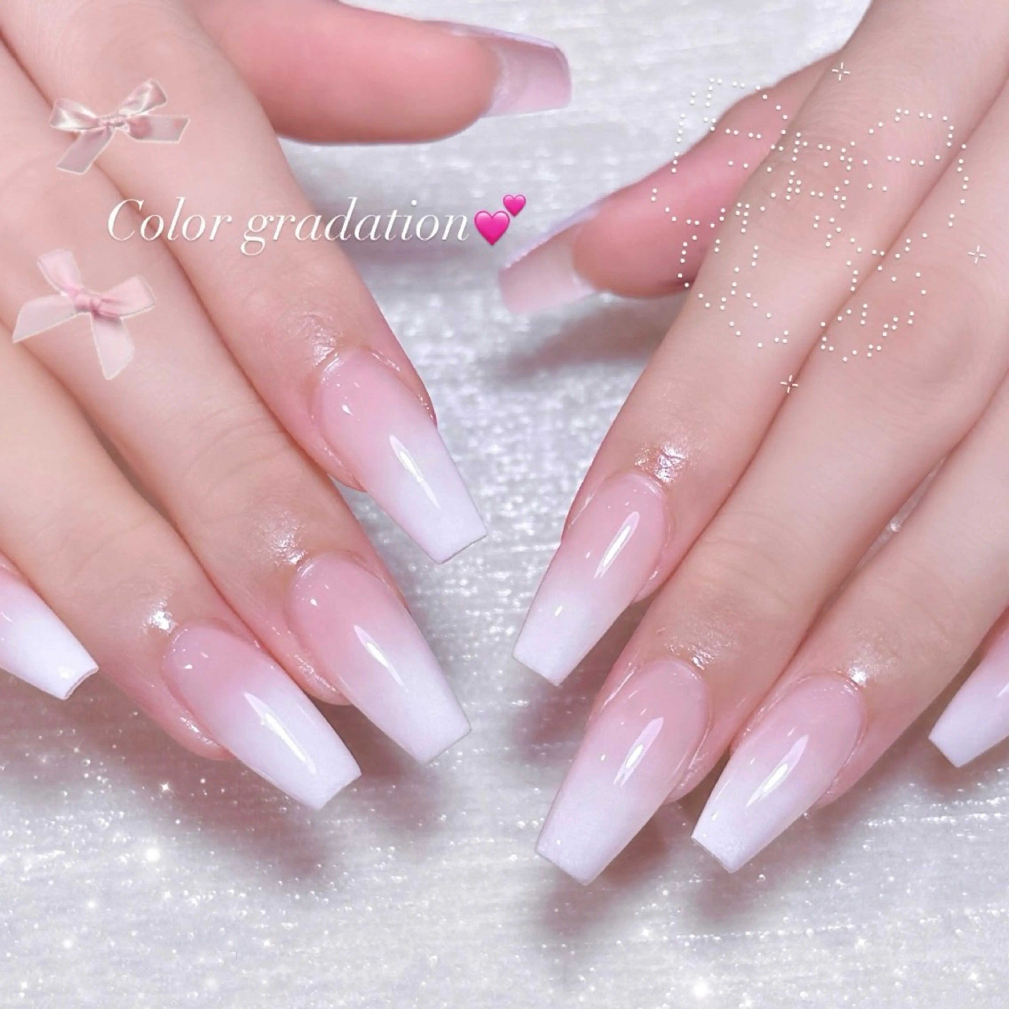 【チップ長さだし】カラーグラデーションの写真