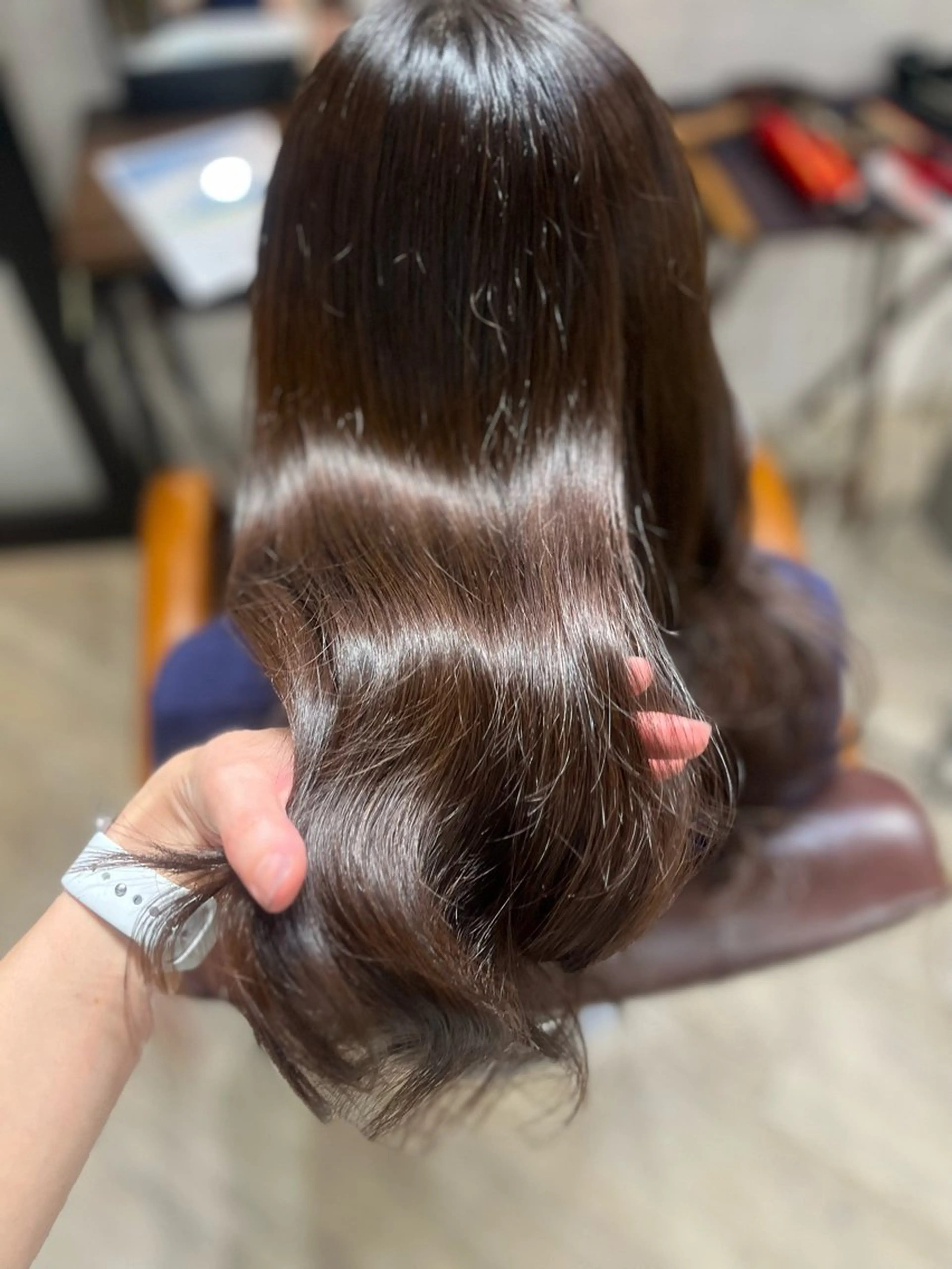 ロング カラー ブラウンカラー モカブラウン 🫧ぷる艶カラー🫧 Yuubi🦩のヘアスタイル