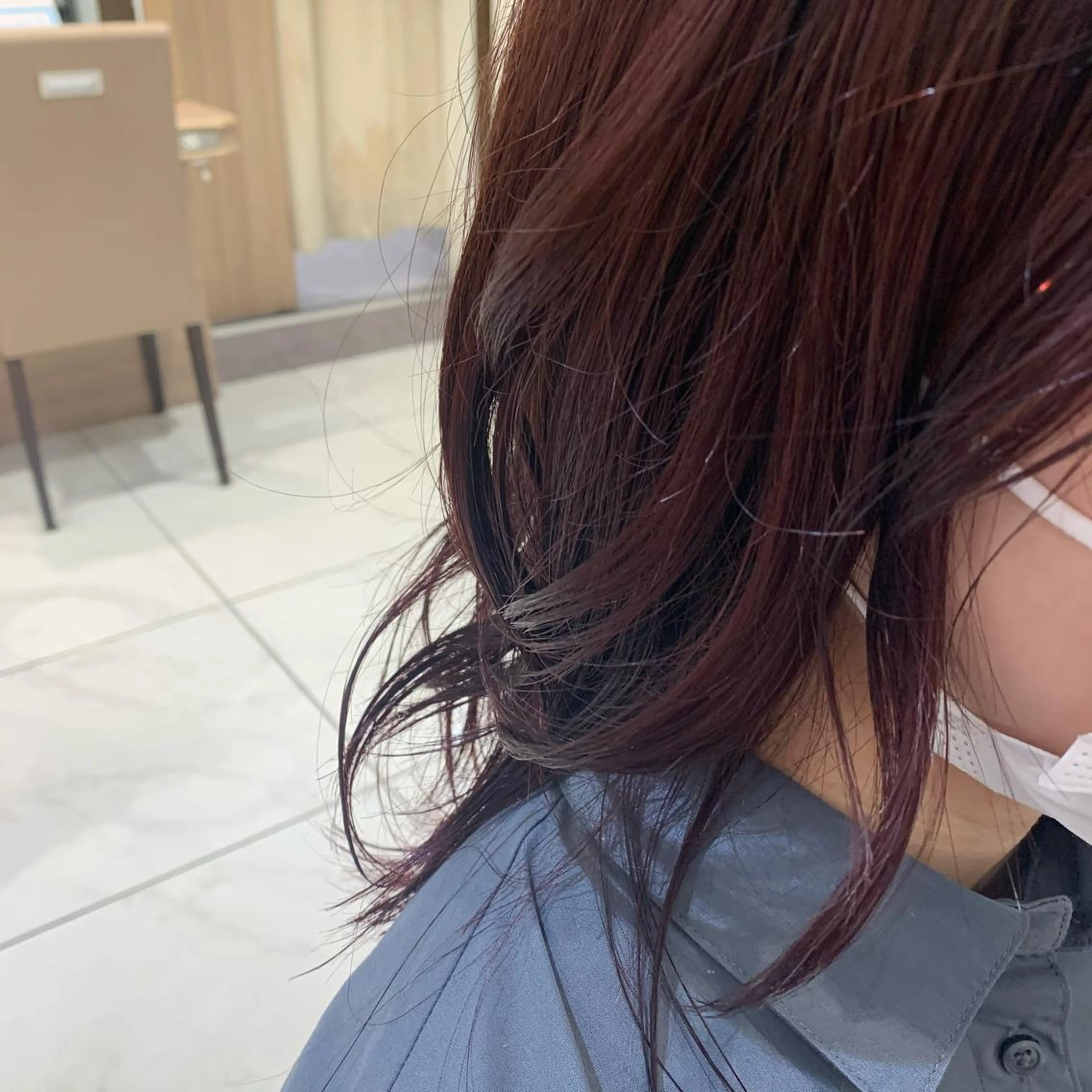 ロング カラー ヘアアレンジ 小白井 由美のヘアスタイル