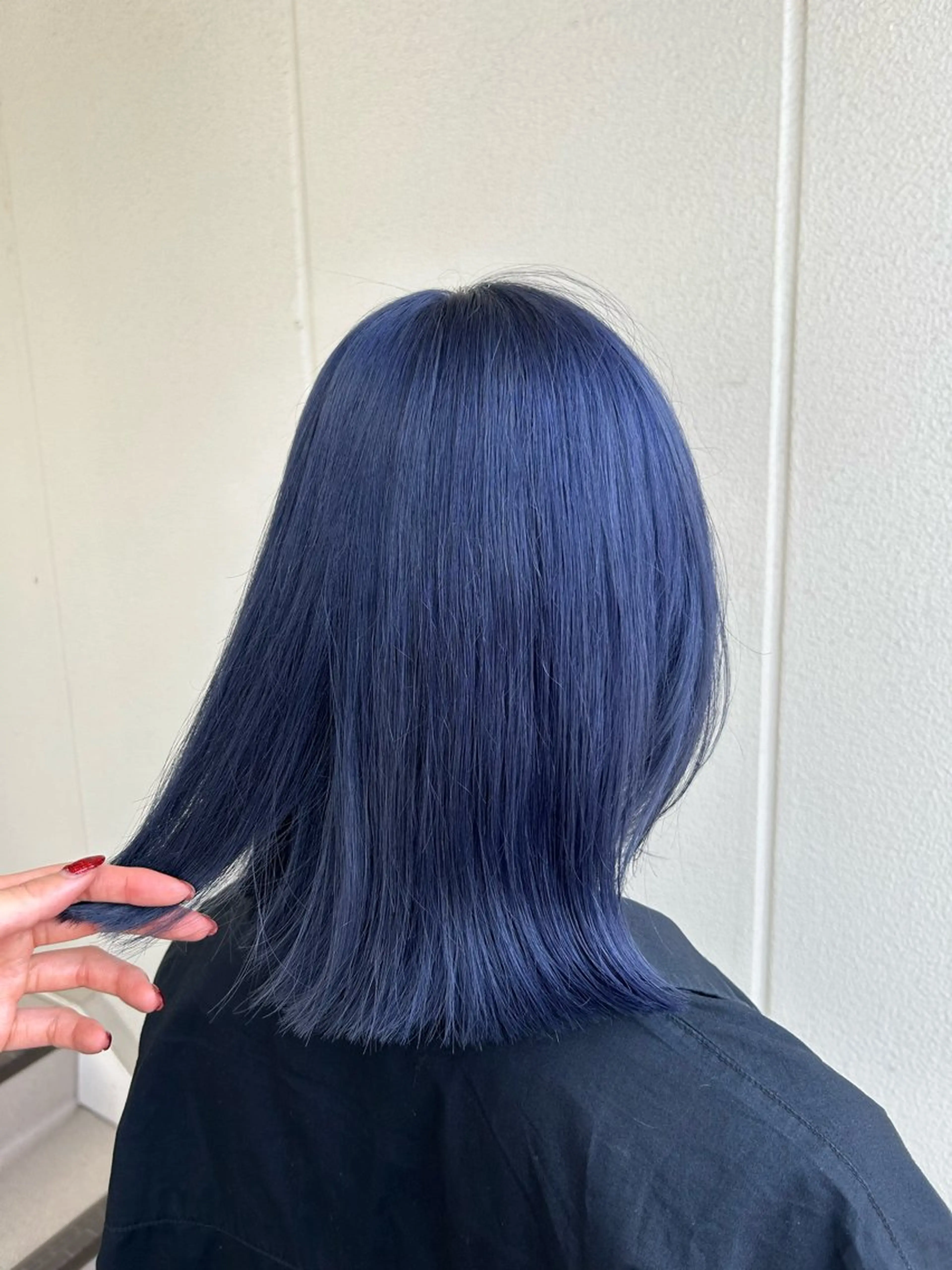 ミディアム カラー ヘアアレンジ ブルーカラー 《暖色/韓国hair 》🇰🇷桑原ユキネのヘアスタイル