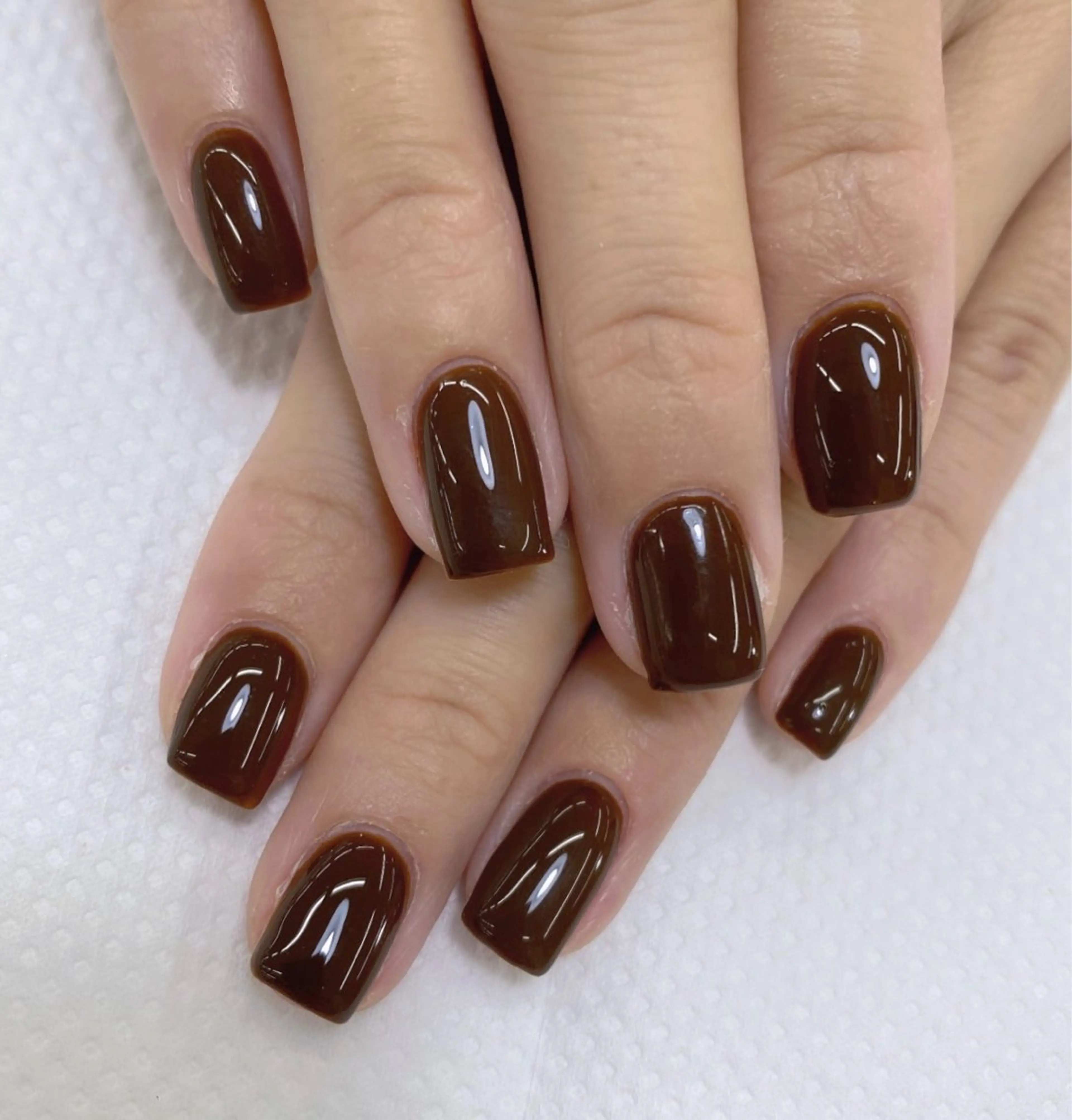 ネイル ブラウン KOBAYASHI YUINA🌻♡のネイルデザイン