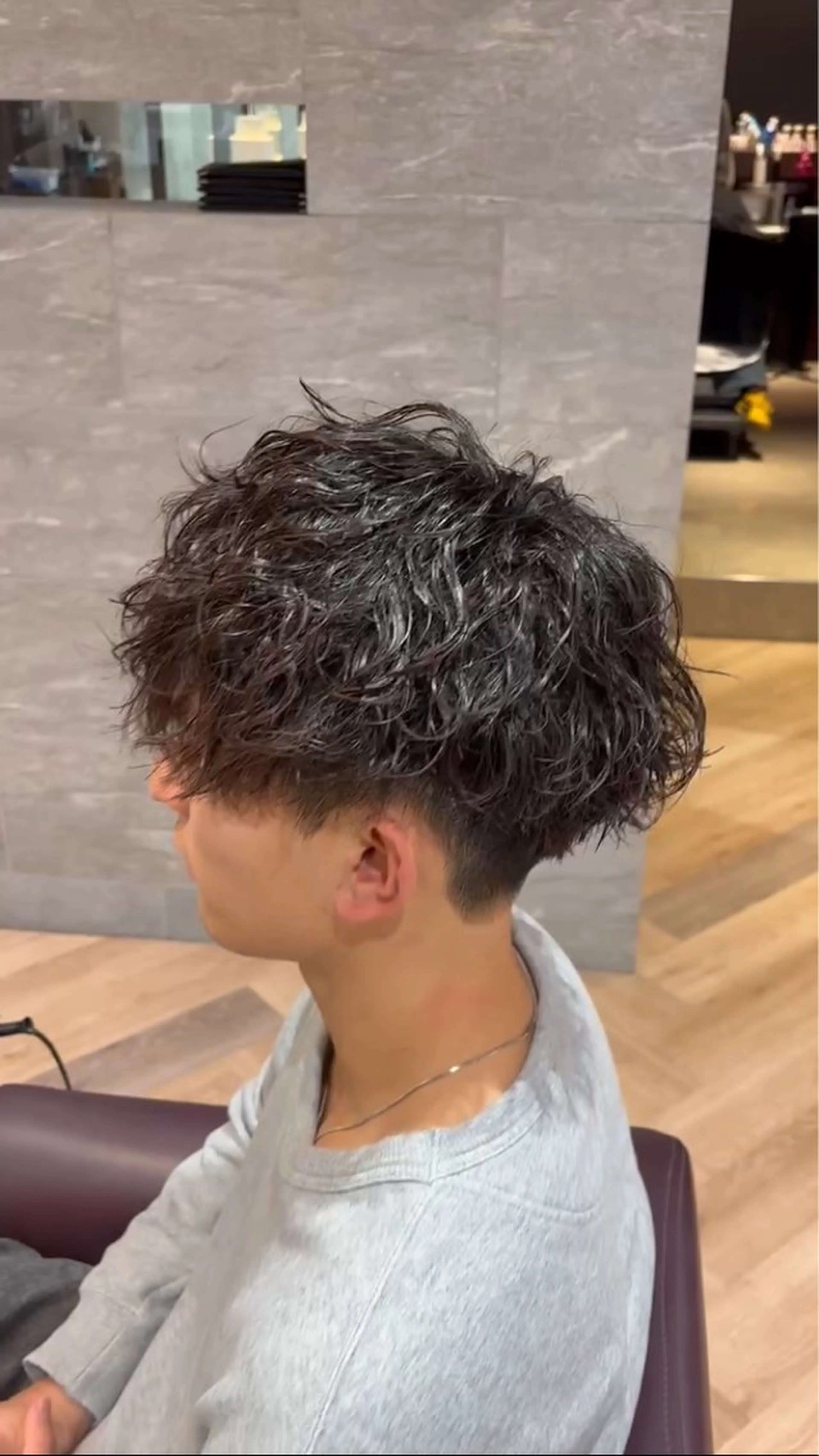 メンズ メンズ特化/フェザー /パーマ/伊勢元のヘアスタイル