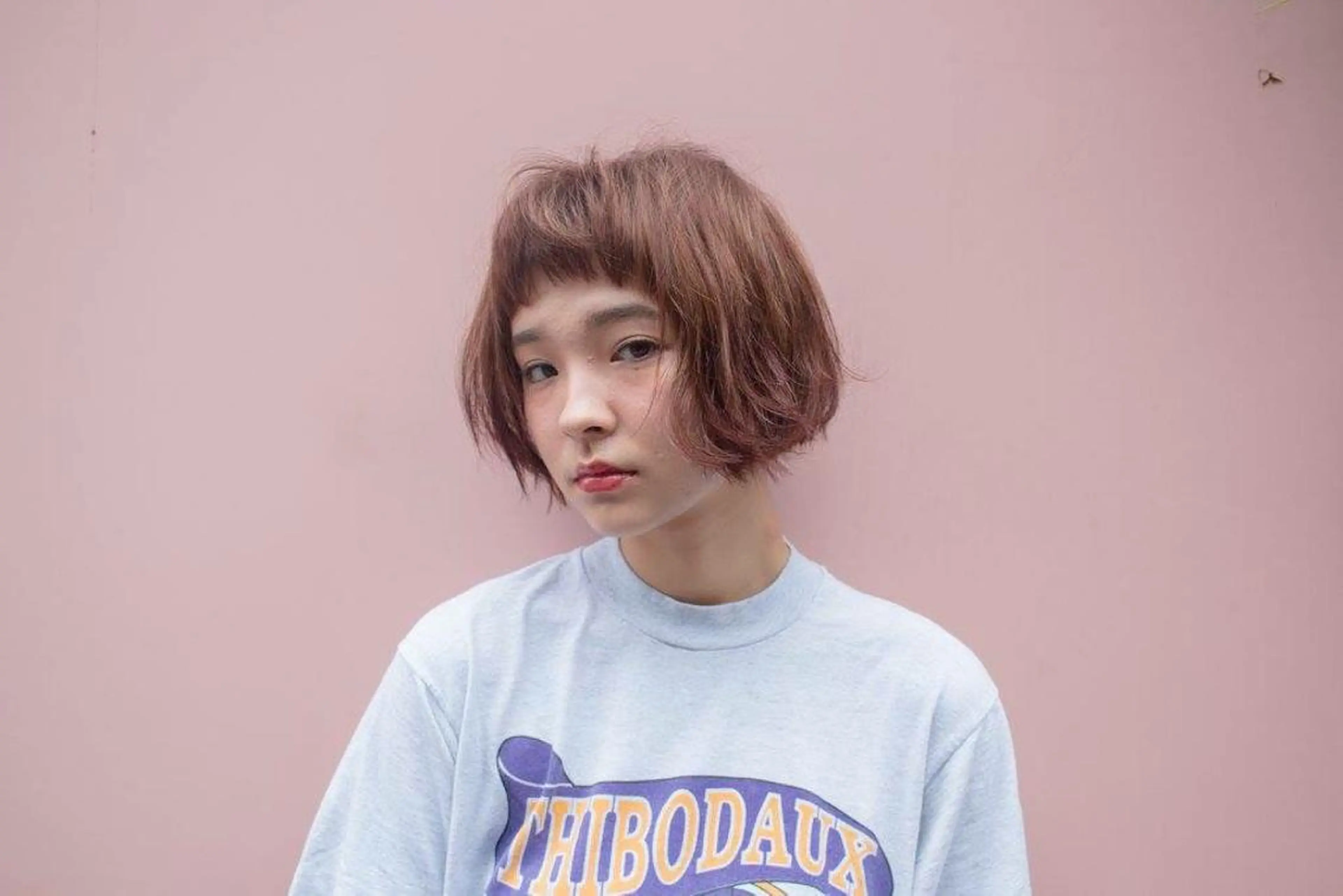 ショート ミディアム カラー パーマ 内藤 達也のヘアスタイル