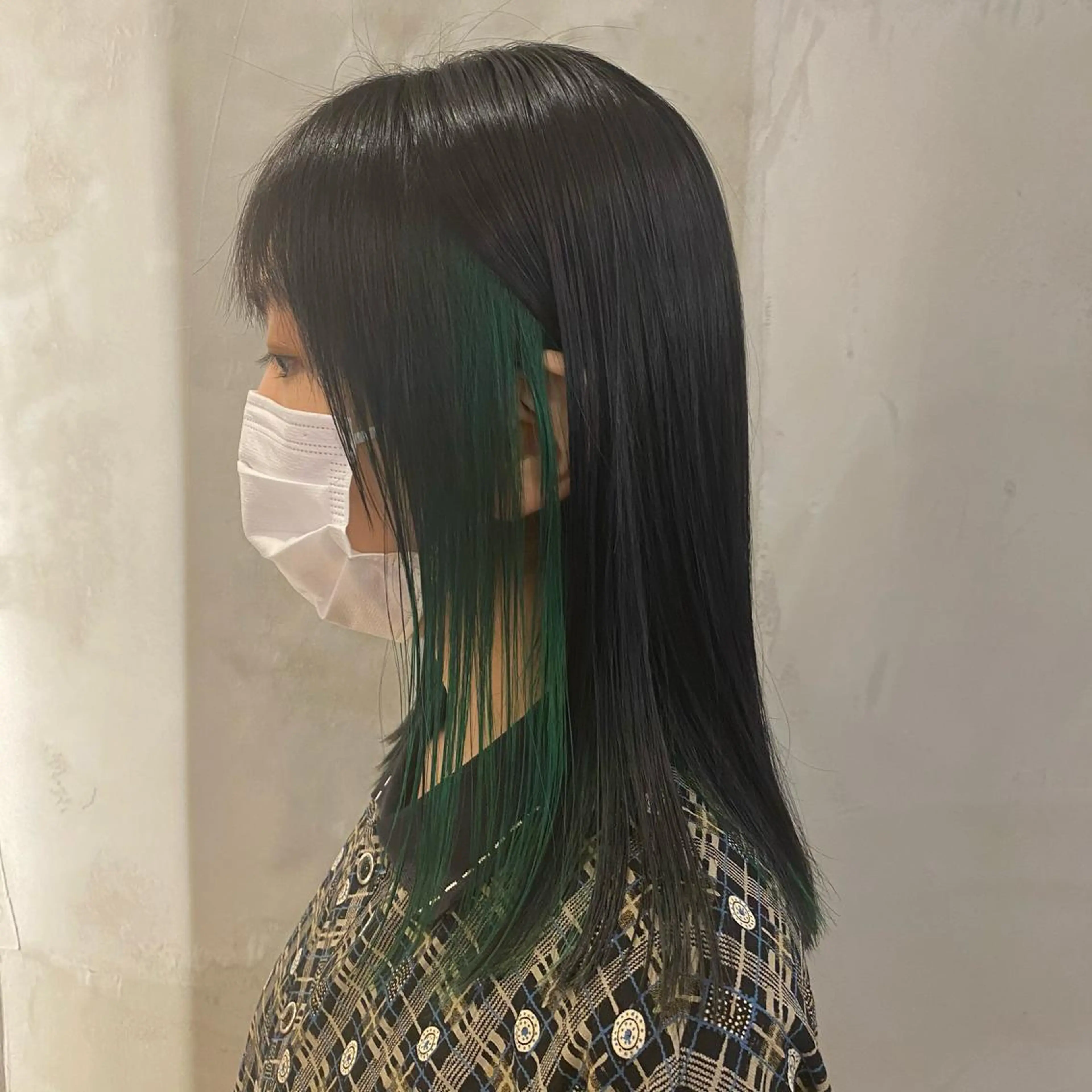 セミロング ヘアカラー トリートメント 顔周りカット・相談 レイヤーも◎しずくのヘアスタイル